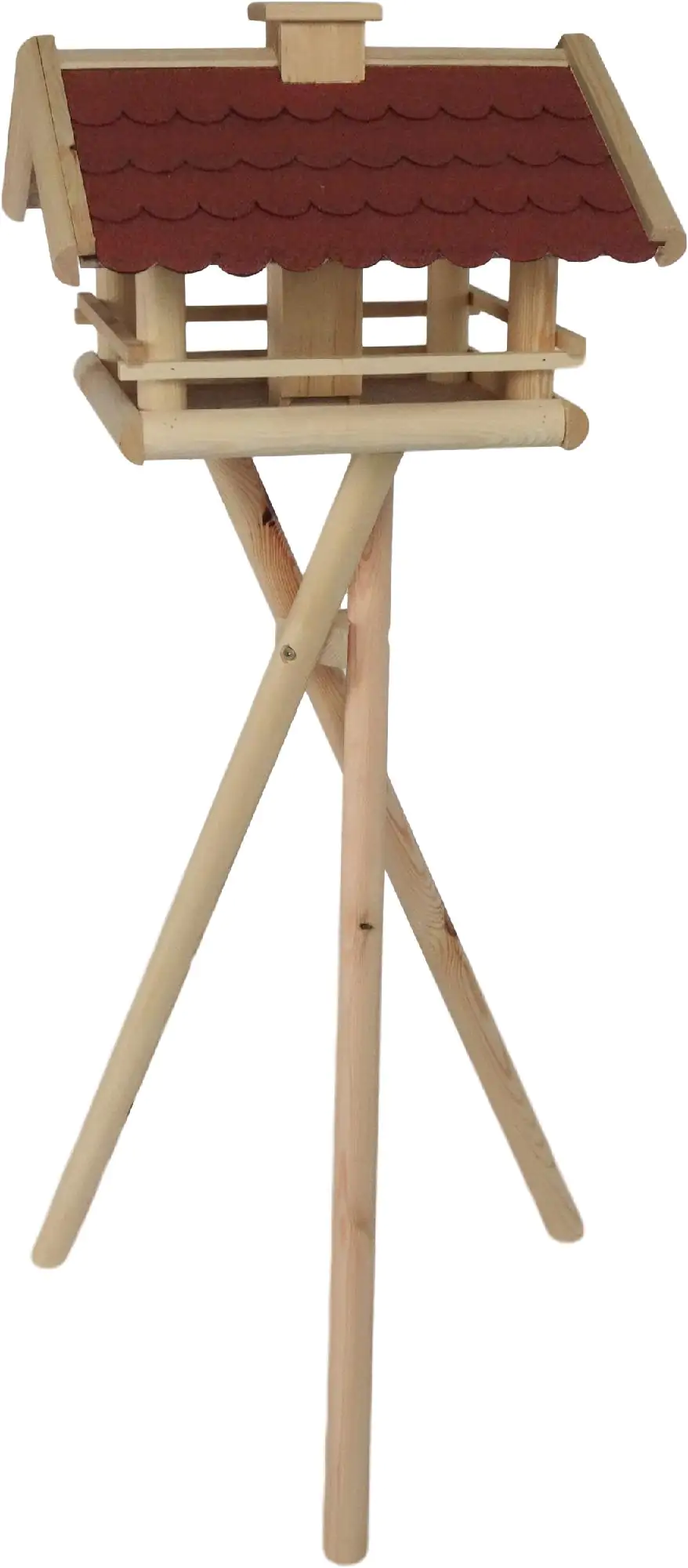 Vogelhaus Tirol mit Ständer Kiefernholz LxBxH: 45x57x55 cm Vogelhaus Tirol mit Ständer Kiefernholz LxBxH: 45x57x55 cm