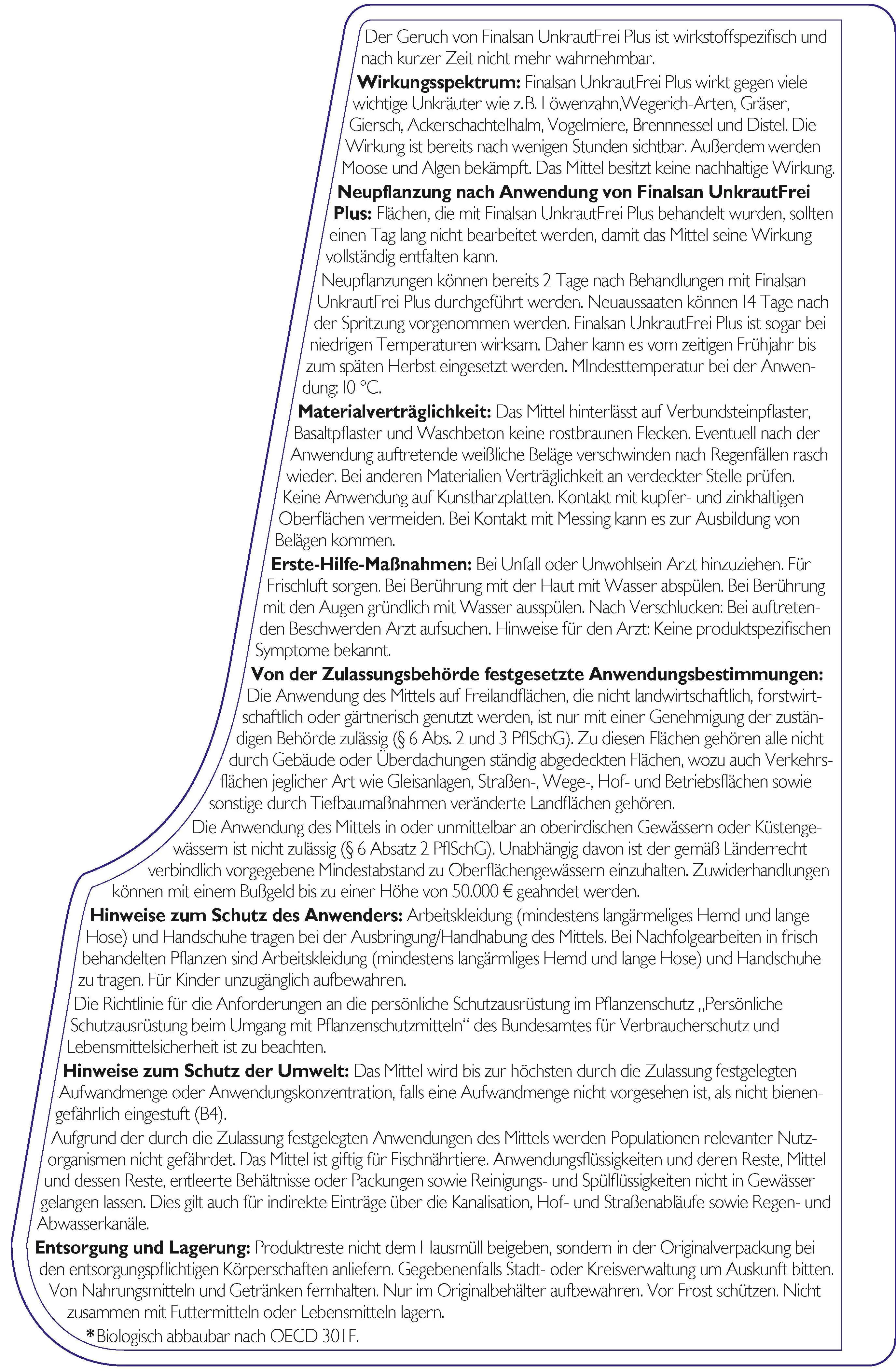 Finalsan UnkrautFrei Plus 2 L