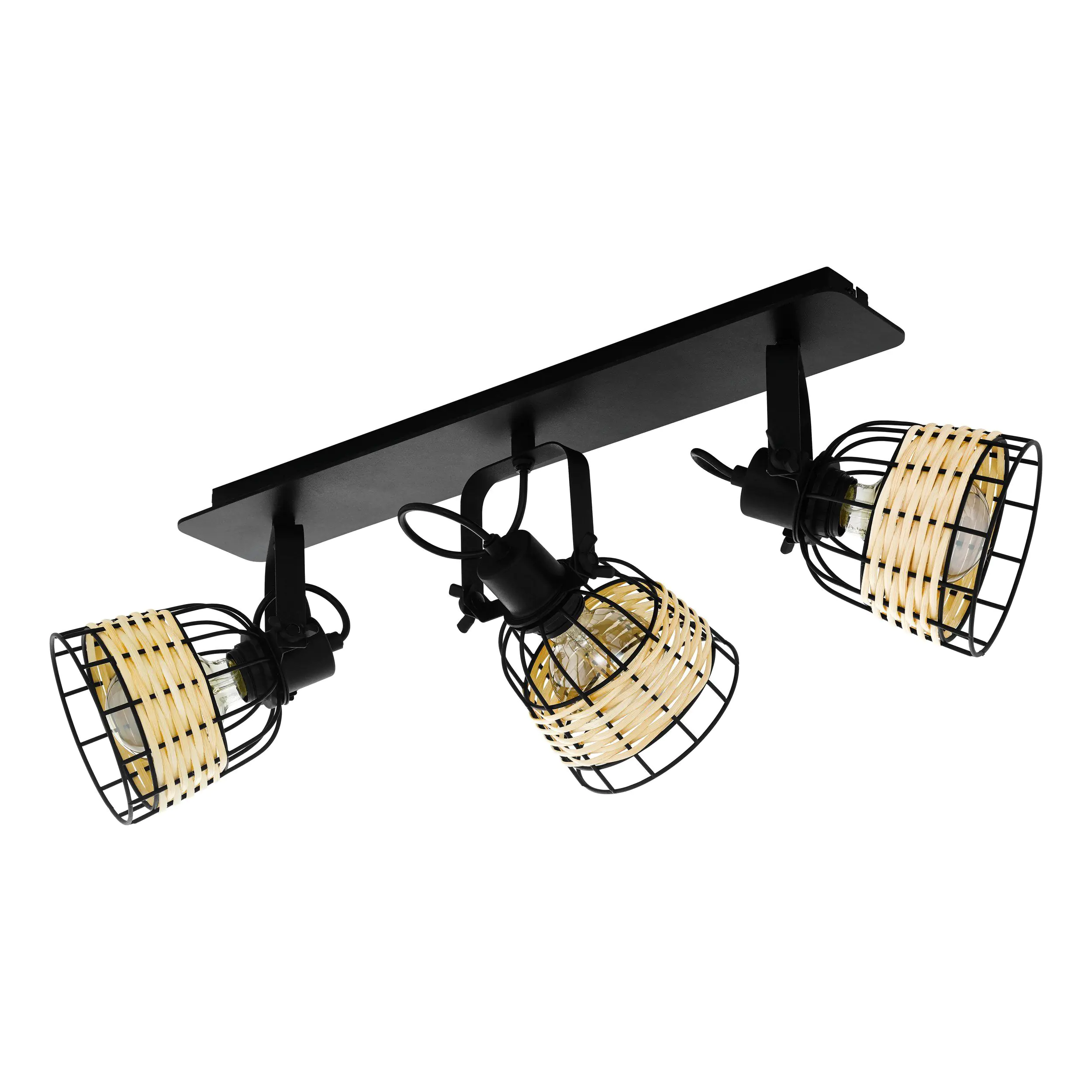 Eglo 3er Spot Anwick 1 natur 67 x 14 cm E27, max. 60 W Eglo 3er Spot Anwick 1 natur 67 x 14 cm E27, max. 60 W