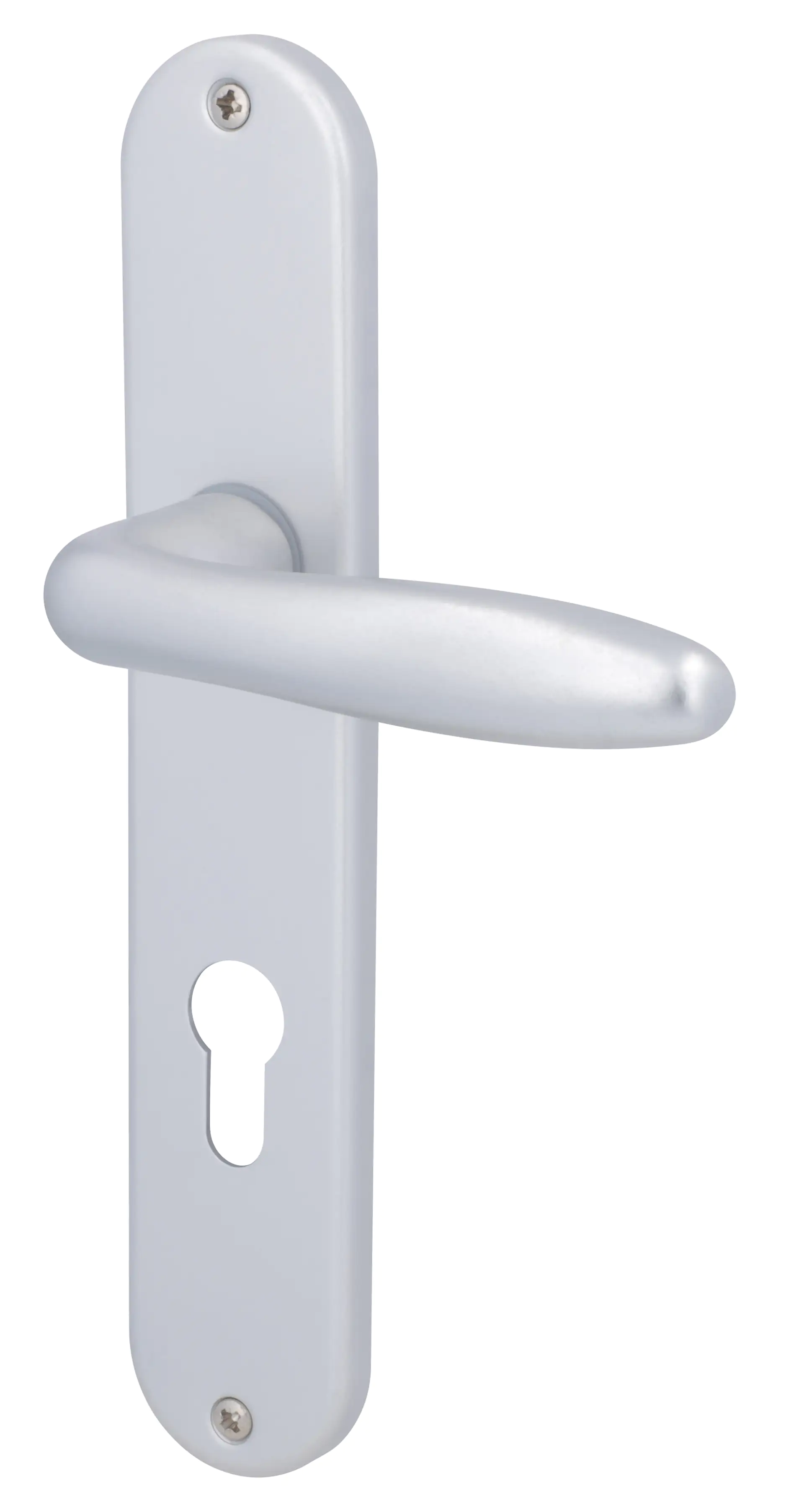 Alpertec PZ-Langschildgarnitur Ray II Aluminium silber abgerundet Alpertec PZ-Langschildgarnitur Ray II Aluminium silber abgerundet