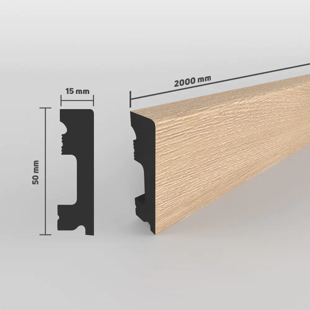 SELITSTYLE Sockelleiste FBL50 200 cm 50 x 15 mm wasserfest