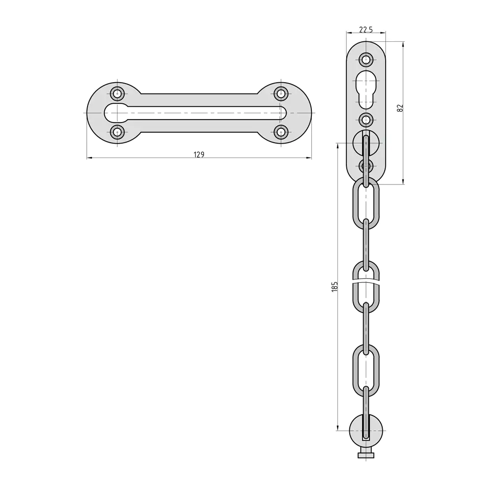 Basi Türkette TK 21 Kettenlänge 185 mm