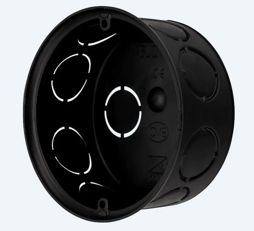 REV ISO Abzweigdose Ø 7 cm  schwarz