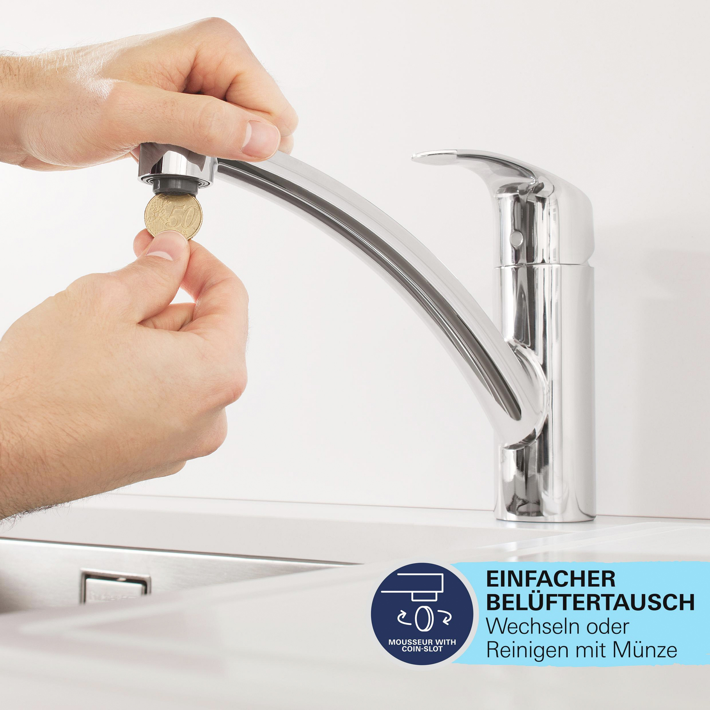 Grohe Spültischarmatur Swift verchromt 