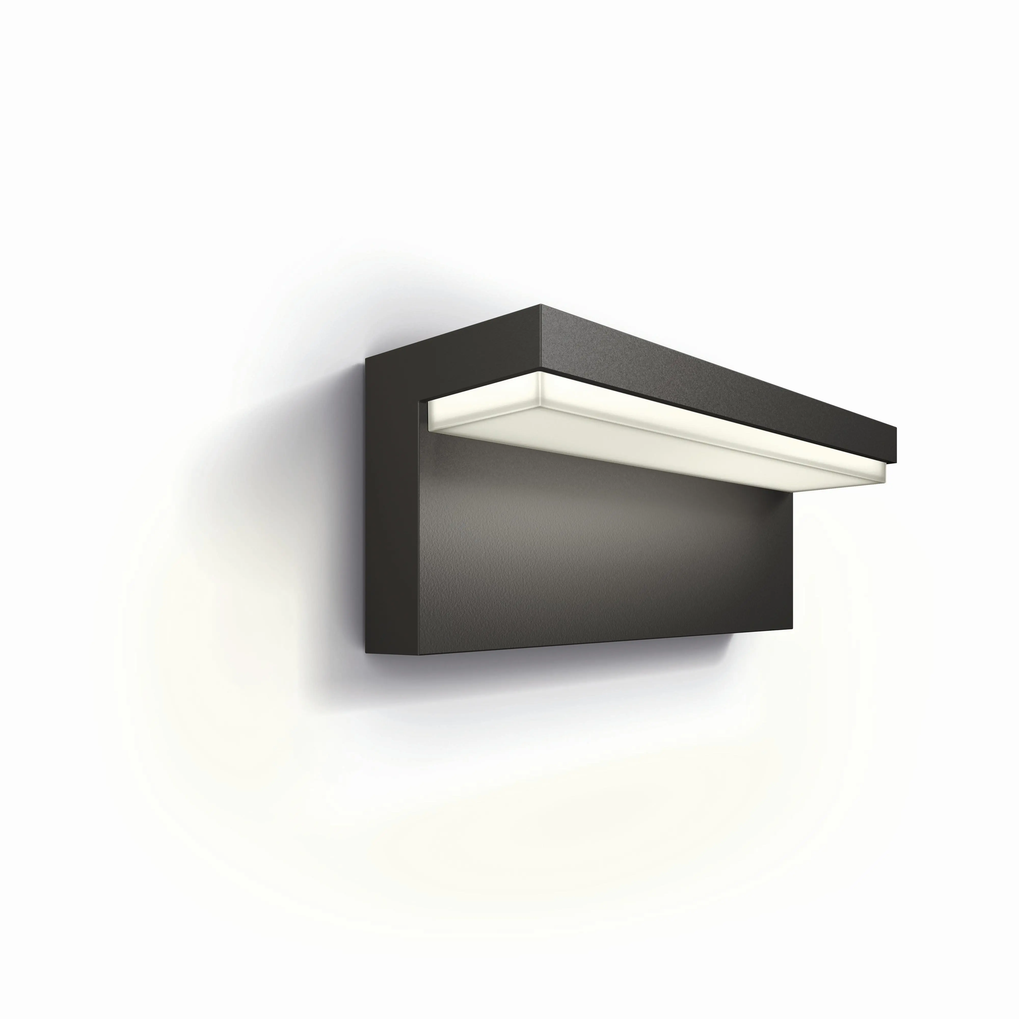 Philips LED Außenwandleuchte Bustan anthrazit warmweiß