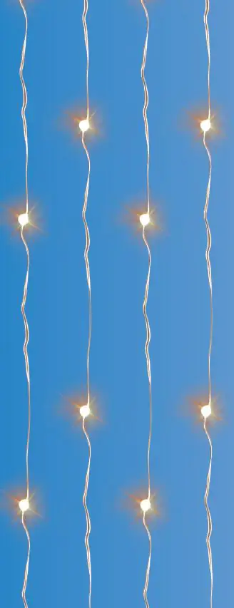 TrendLine LED-Lichterkette Mini Außen 3,9 m warmweiß mit Timer, 8 Lichteffekten