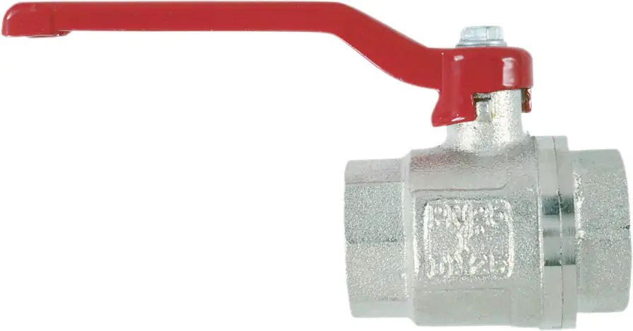 4035300344840 Cornat Kugelhahn Messing matt-verchromt, beidseitig IG 3/4"