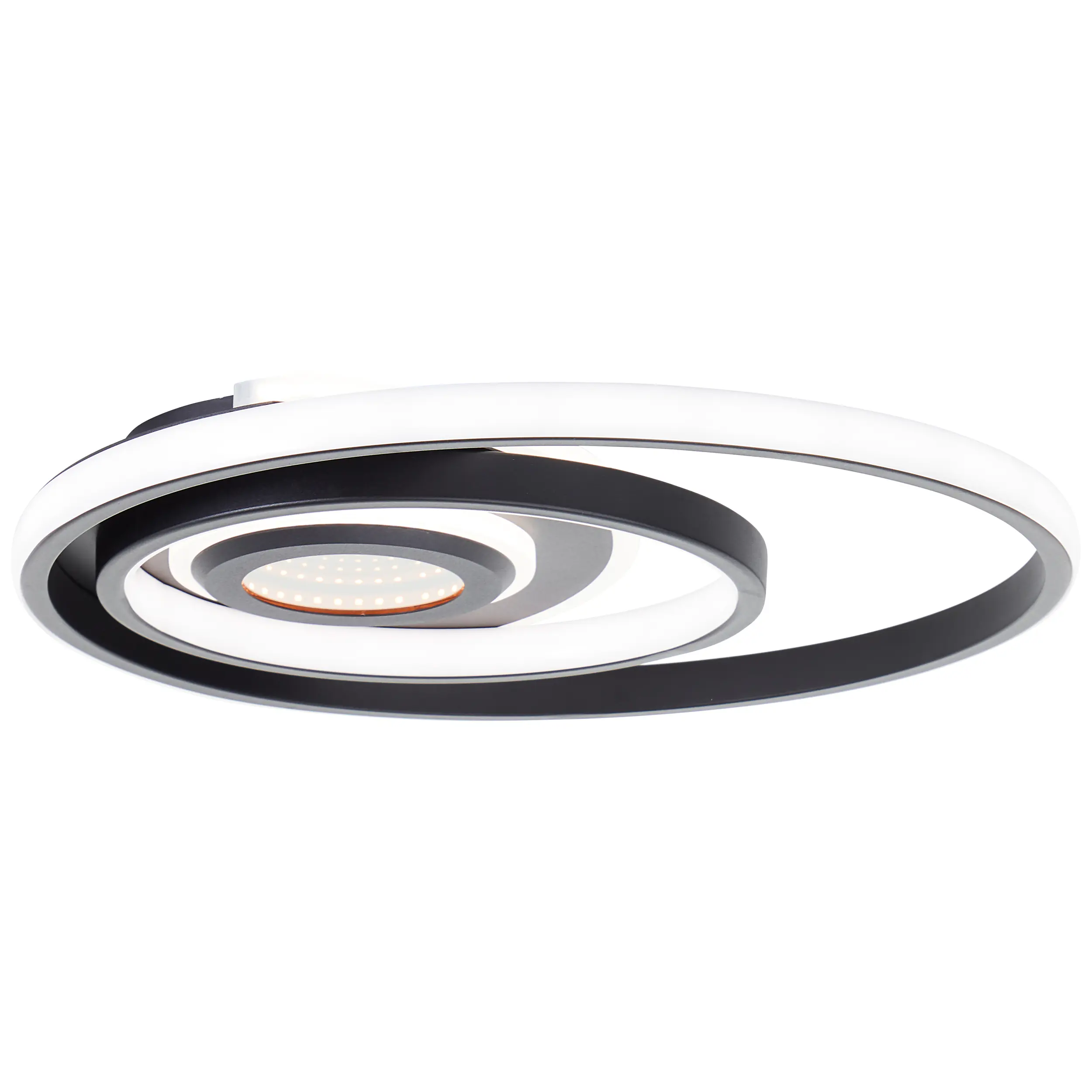 Brilliant LED Deckenleuchte Opame 31W Ø42 cm Metall schwarz warmweiß-kaltweiß