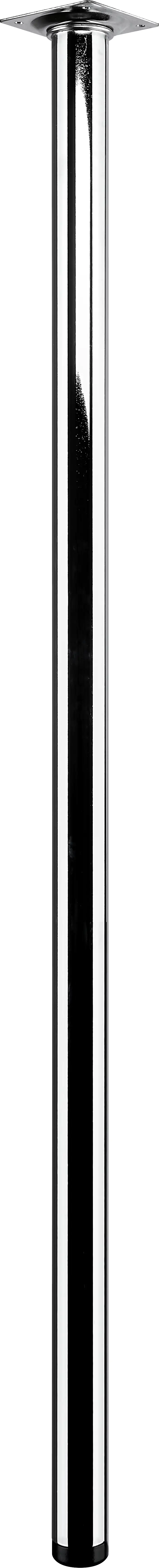 Hettich Tischbein 3,0 x 80 cm Stahl verchromt - 1 Stück