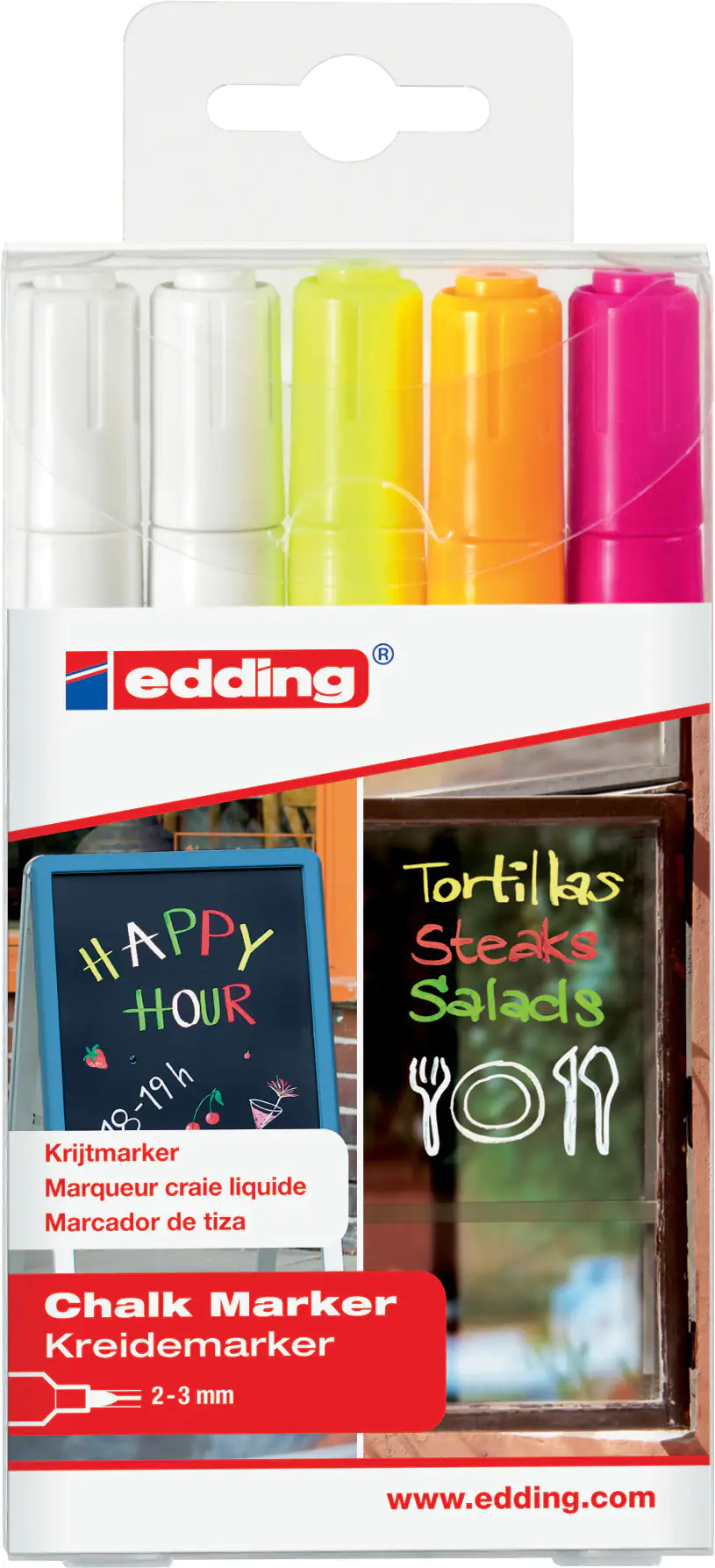 edding 4095 Kreidemarker 5er-Set 2 - 3 mm