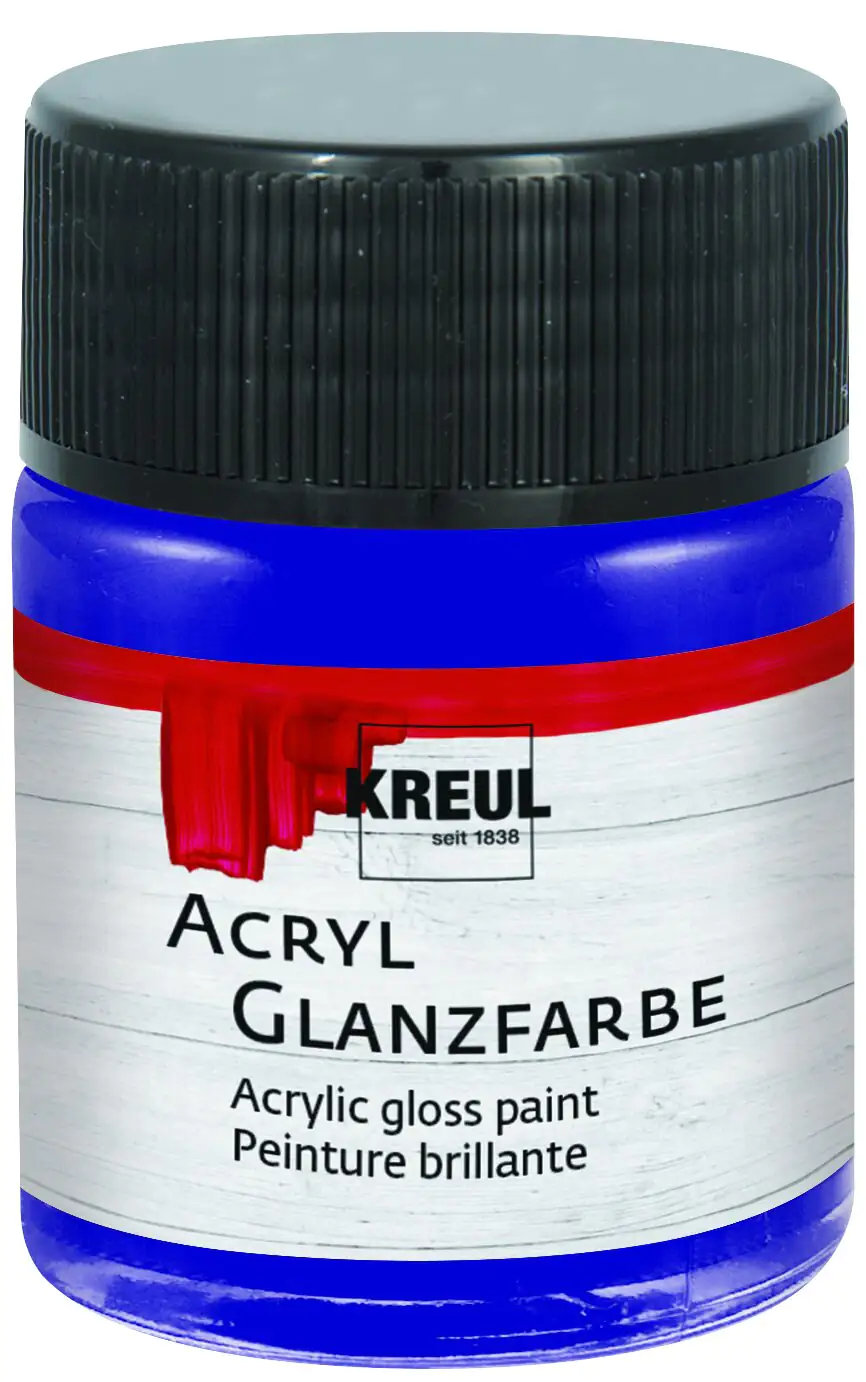 Kreul Acryl Glanzfarbe dunkelblau 50 ml