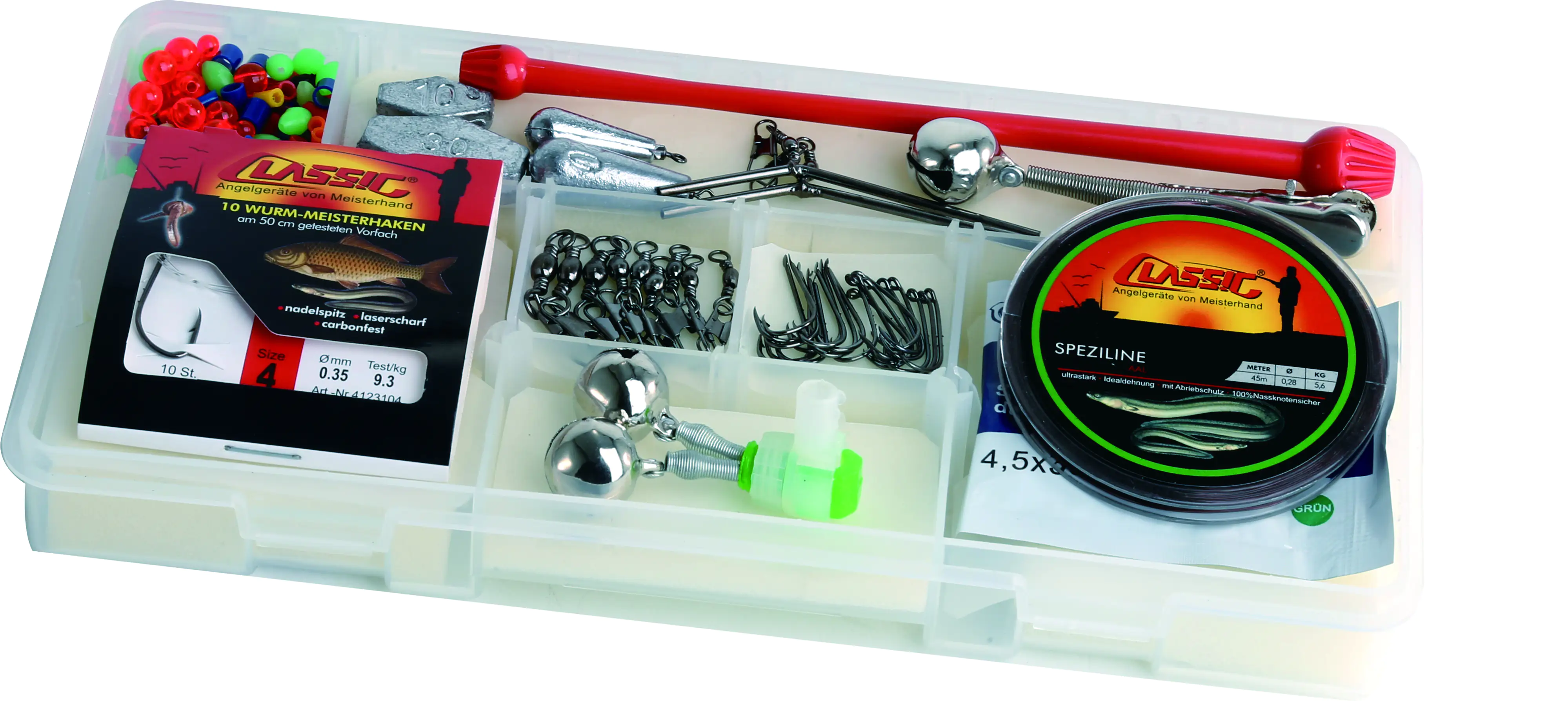 Paladin Angelbox Grund- und Posensortiment für Karpfen und Aal 100-teilig Paladin Angelbox Grund- und Posensortiment für Karpfen und Aal 100-teilig