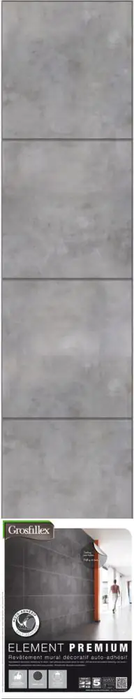 Grosfillex Kunststoff Element Premium 260 x 50 cm 6 mm Beton Square Grosfillex Kunststoff Element Premium 260 x 50 cm 6 mm Beton Square