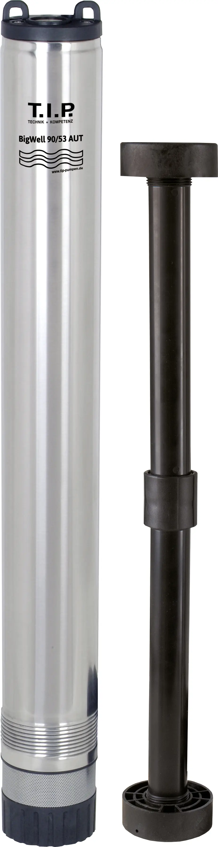 T.I.P. Tiefbrunnenpumpe BigWell 90/53 AUT, 900 Watt, 5.400 l/h, Edelstahl T.I.P. Tiefbrunnenpumpe BigWell 90/53 AUT, 900 Watt, 5.400 l/h, Edelstahl