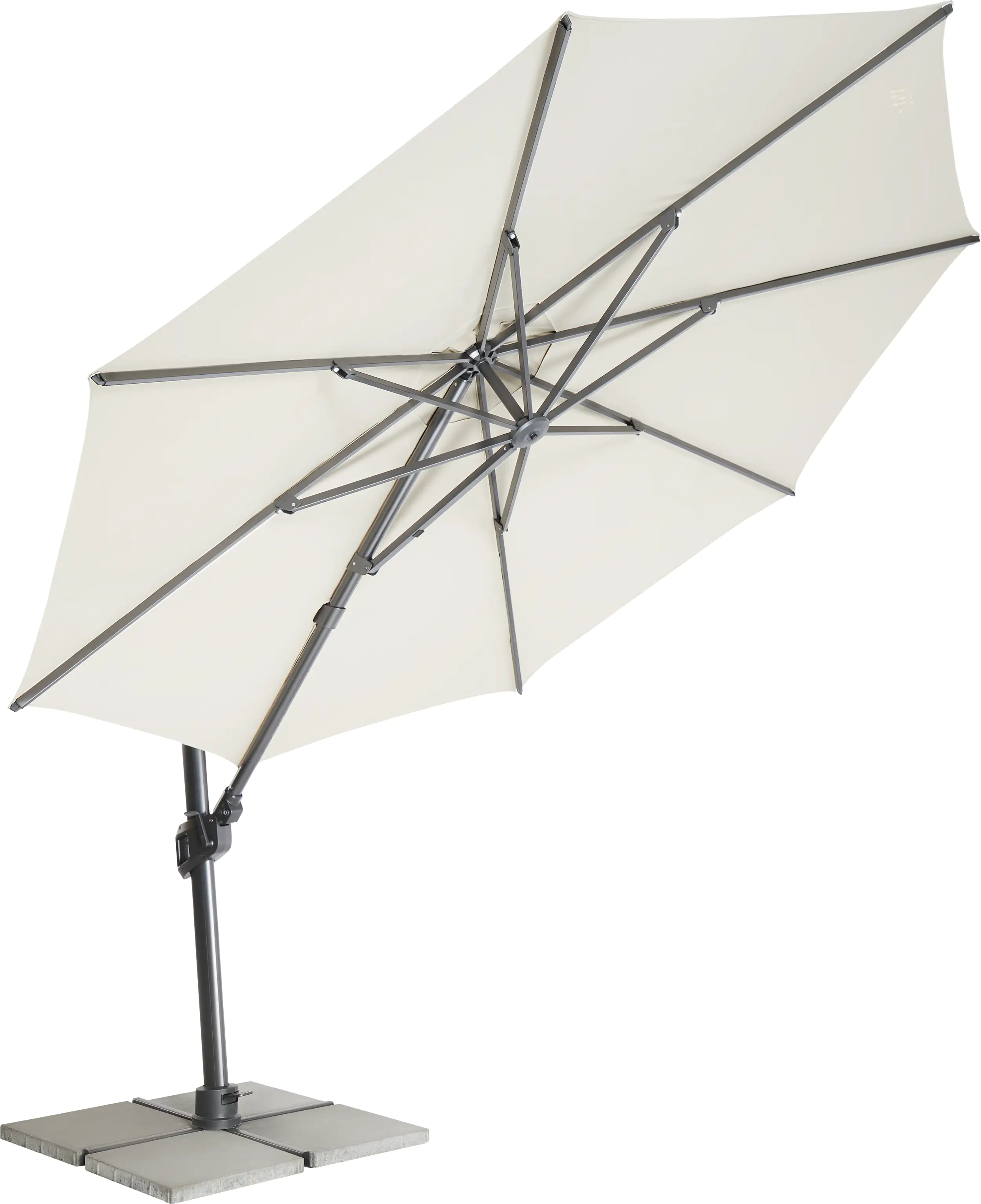 MWH Ampelschirm Monte Carlo rund beige