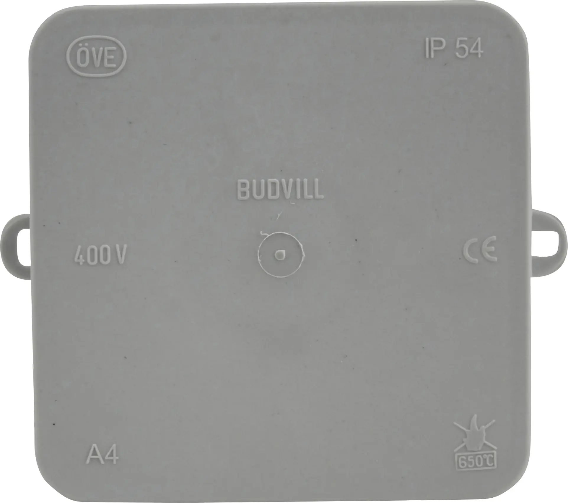 Abzweigkasten Aufputz, IP 54, 100 x 100 x 40 mm, grau Abzweigkasten Aufputz, IP 54, 100 x 100 x 40 mm, grau