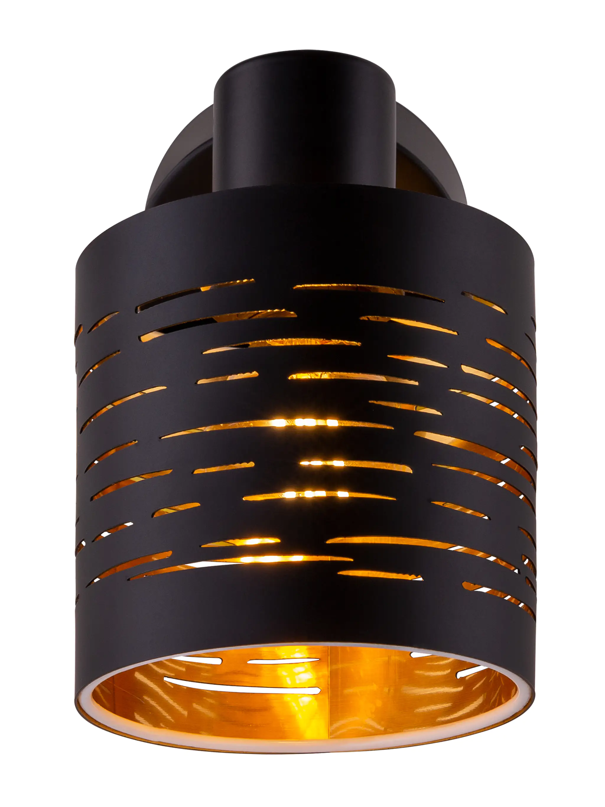 9007371398072_3 Globo 1er Spot Tunno schwarz-gold 14,5 x 10 cm E14, max. 15 W