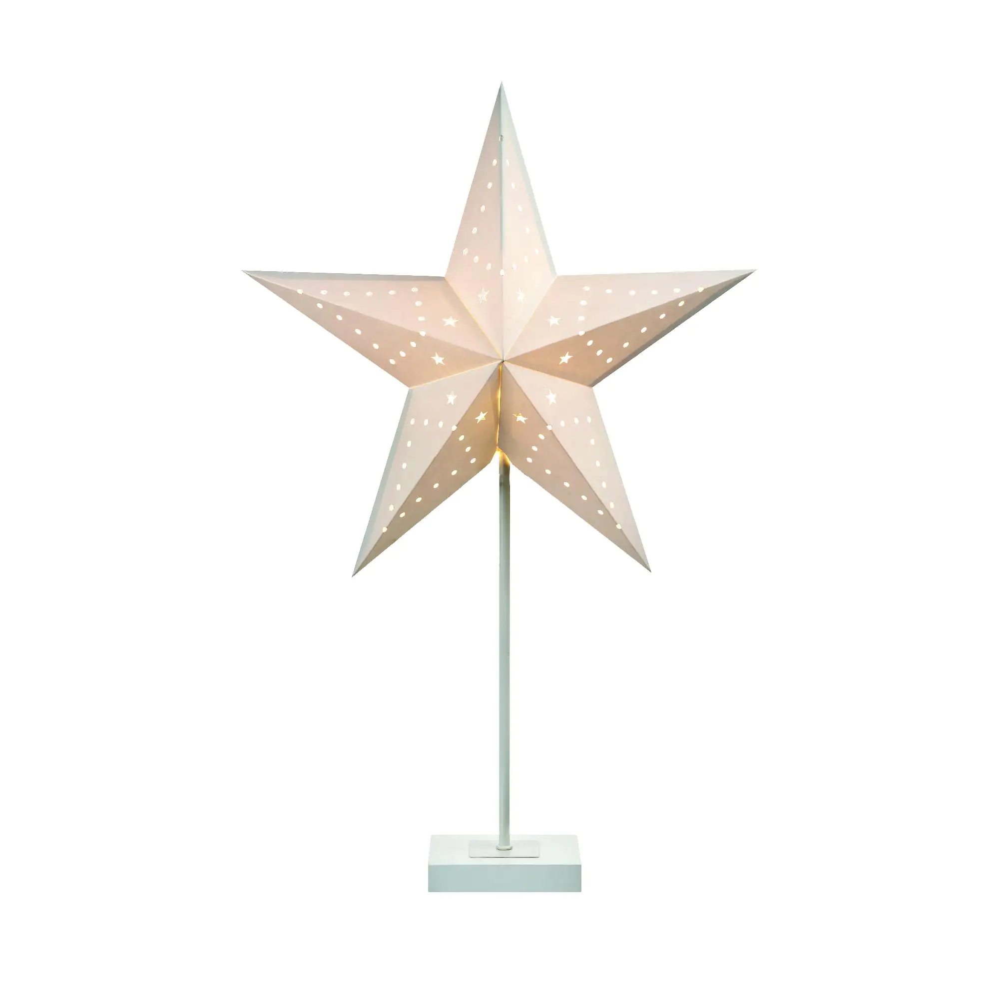 Markslöjd Papier-Standstern Nord weiß, Ø 45 cm x 66 cm Markslöjd Papier-Standstern Nord weiß, Ø 45 cm x 66 cm