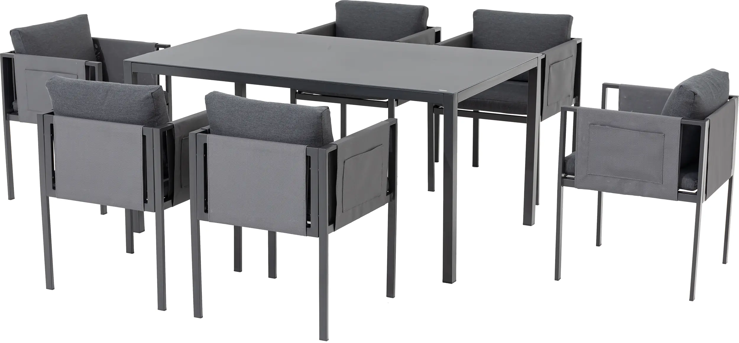 Primaster Garten-Essgruppe Ascona Stahl 6 Personen Primaster Garten-Essgruppe Ascona Stahl 6 Personen