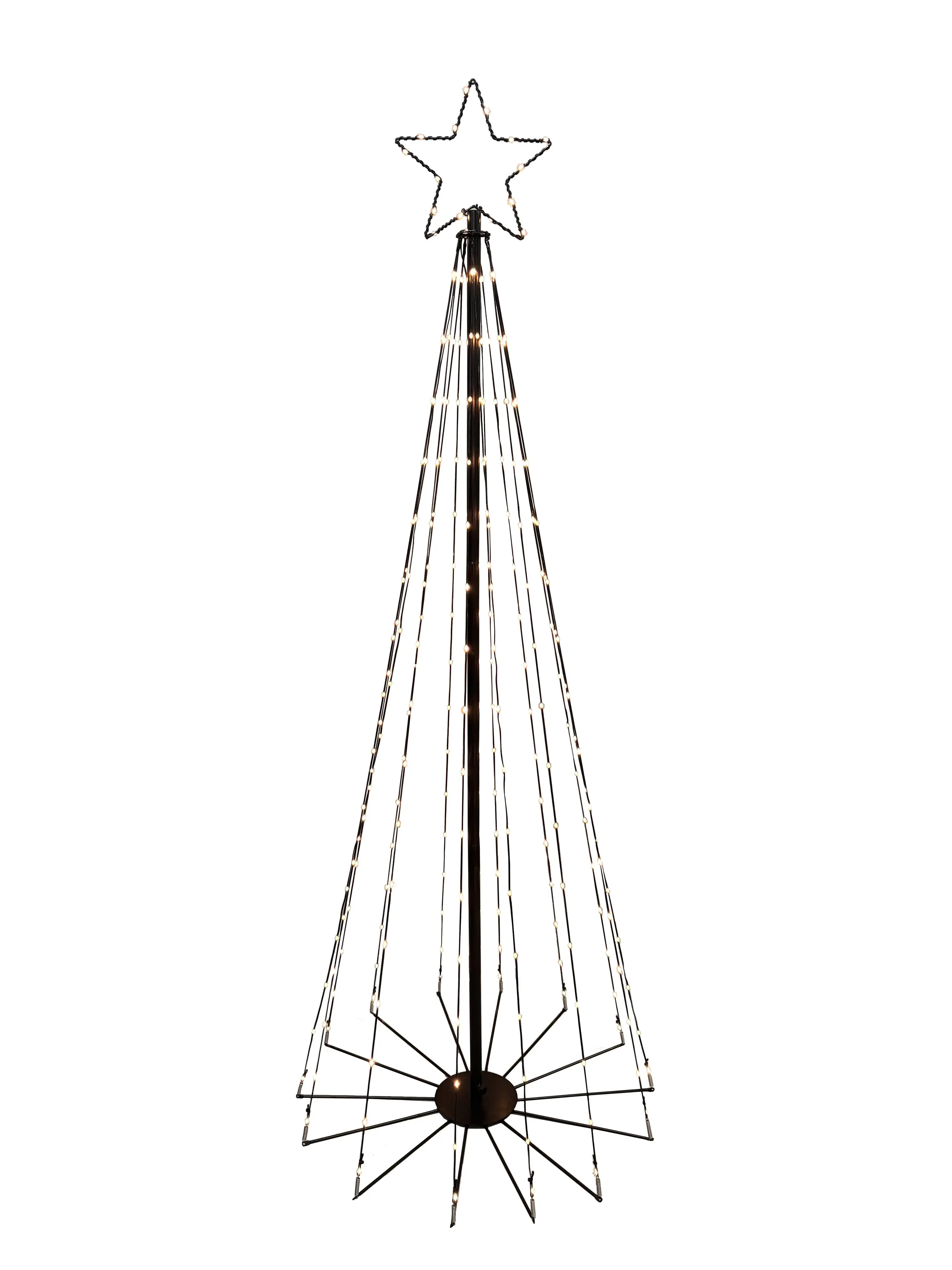 TrendLine LED Tannenbaum warmweiß mit Timer & 8 Funktionen 180 cm 240 LED