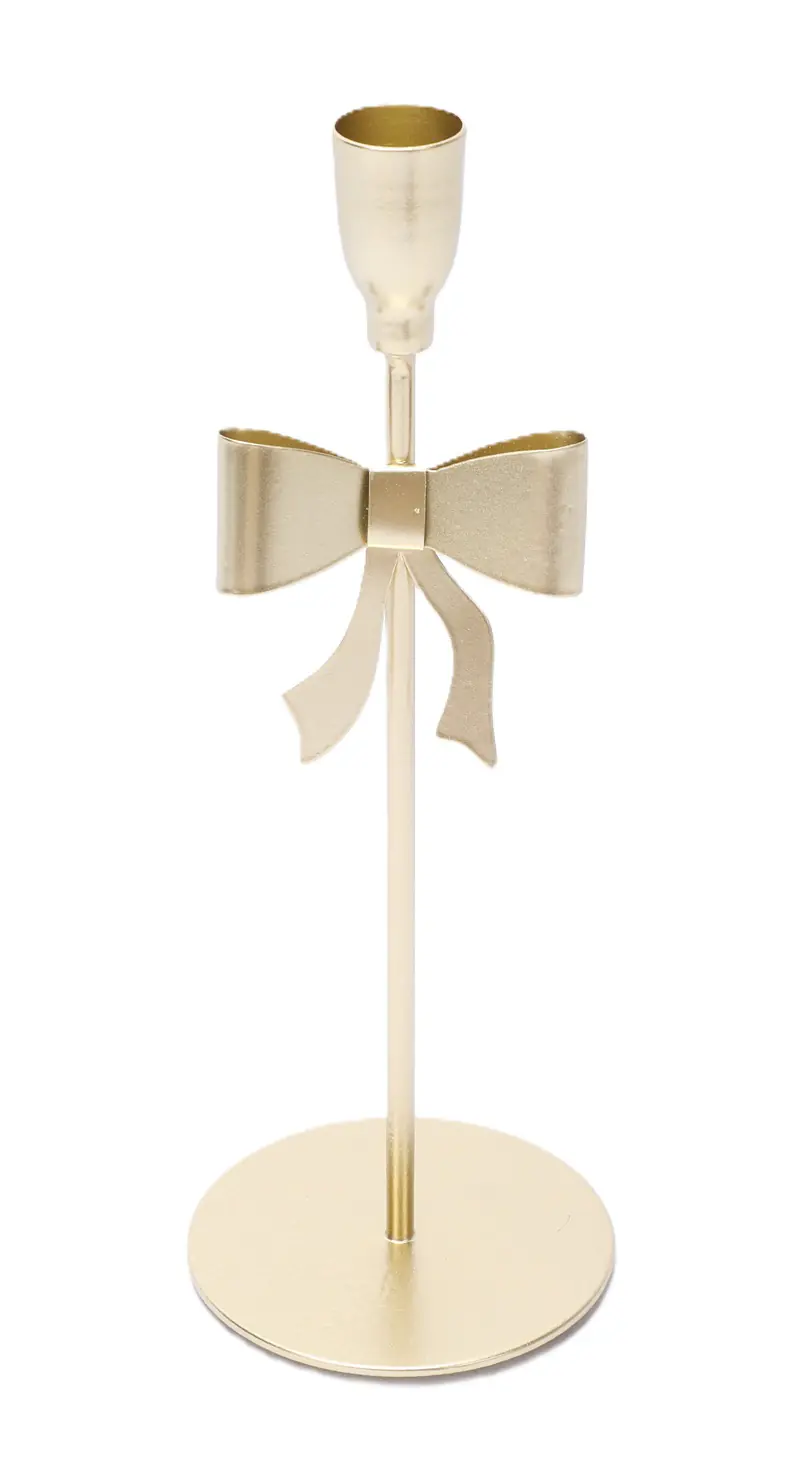 TrendLine Kerzenhalter Metall 26 x 9 cm gold