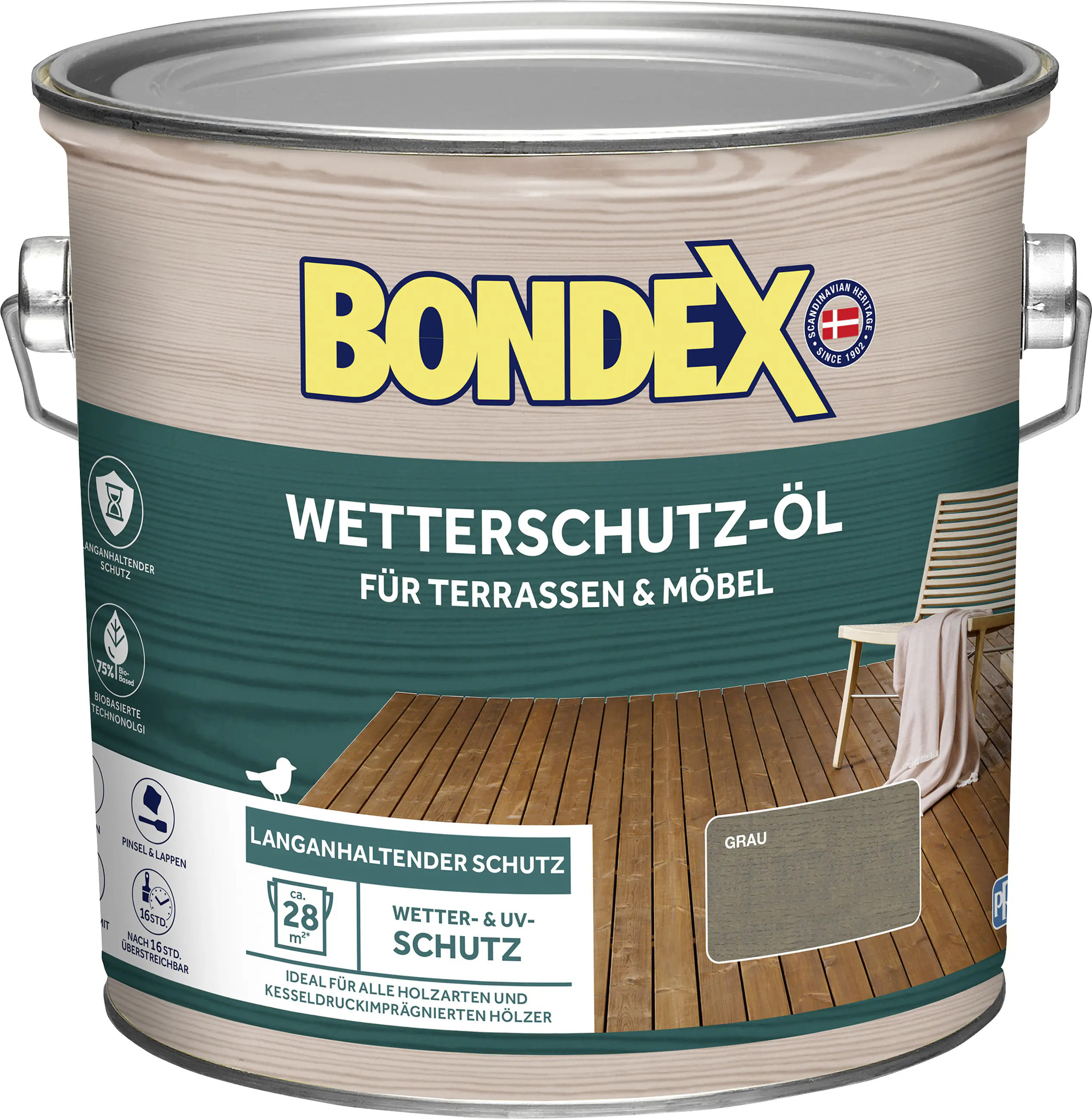 Bondex Wetterschutzöl 2,5 L grau 