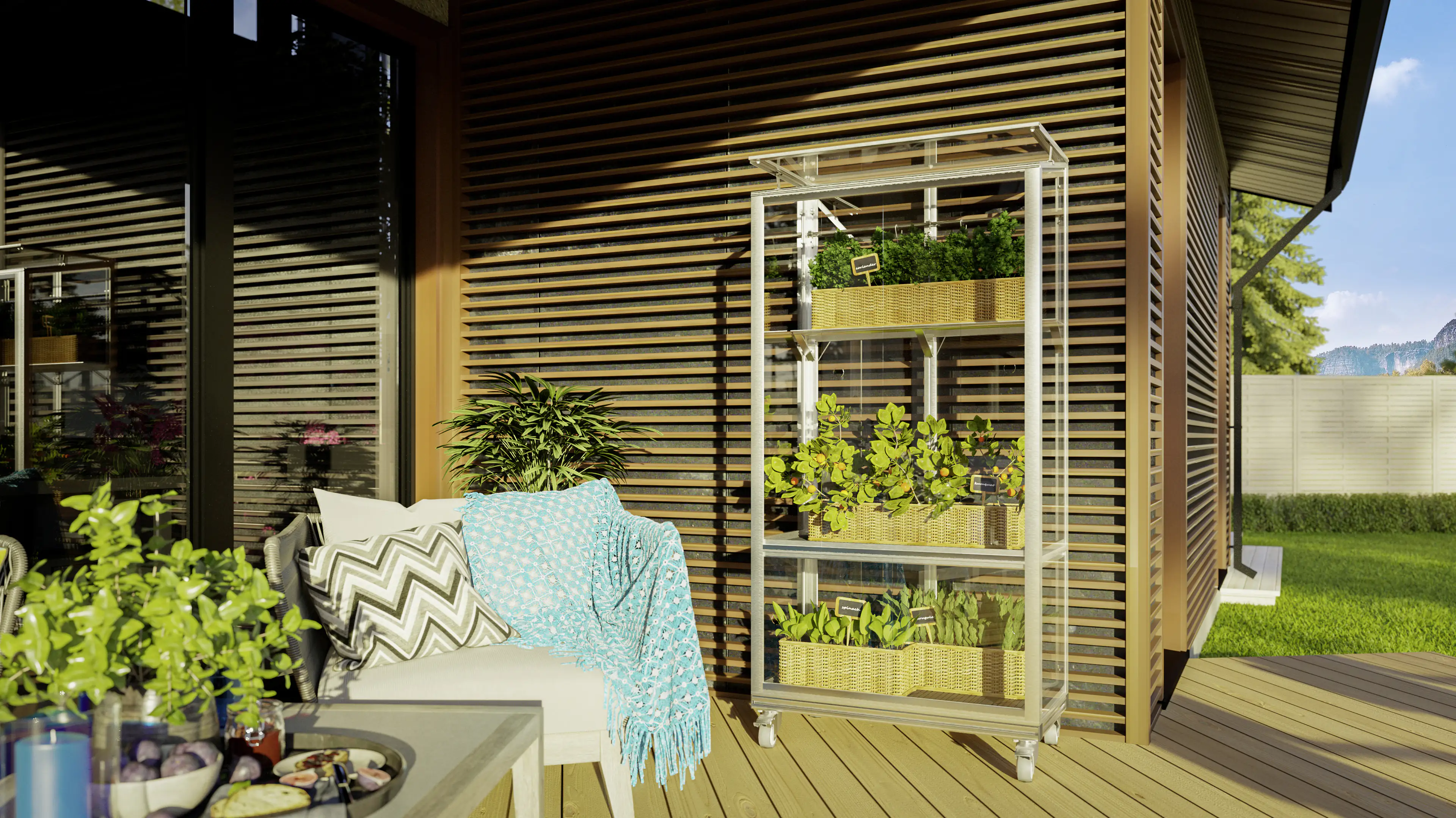 Vitavia Balkongewächshaus Stad 350 43 x 81 cm 3 mm Sicherheitsglas Vitavia Balkongewächshaus Stad 350 43 x 81 cm 3 mm Sicherheitsglas