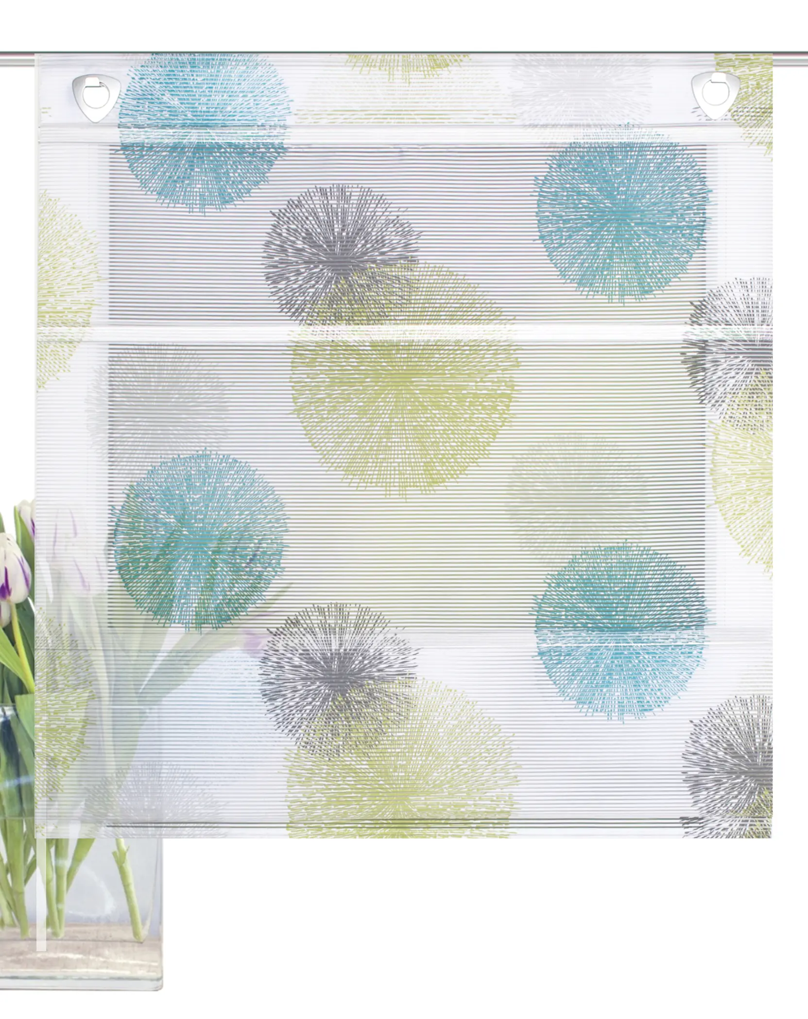 Magnetrollo Bambus Rawlins blau-grün 210 x 70 cm 