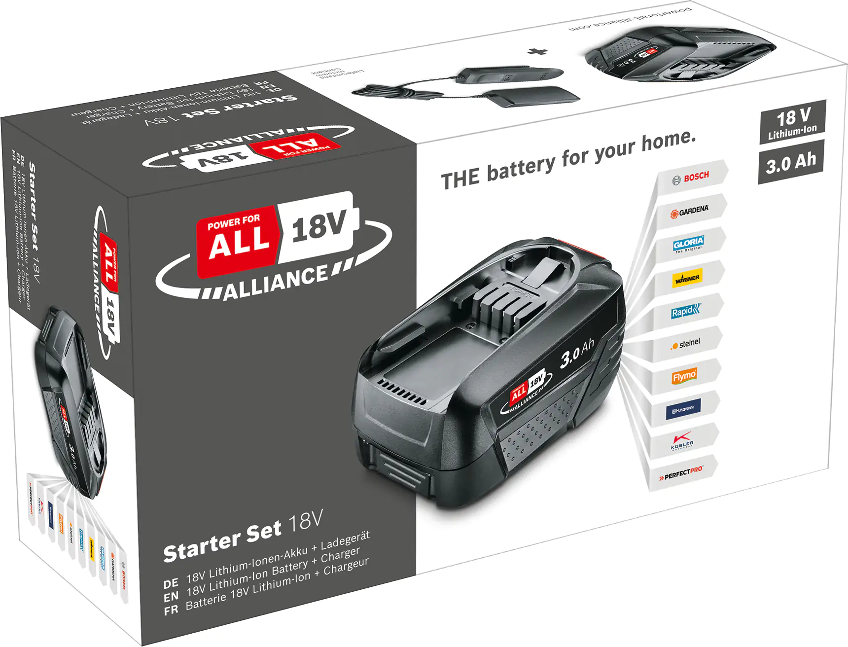 Bosch Allianz Starter-Set 18V Akku 1 x 3,0 Ah XL + Ladegerät AL 18V-20