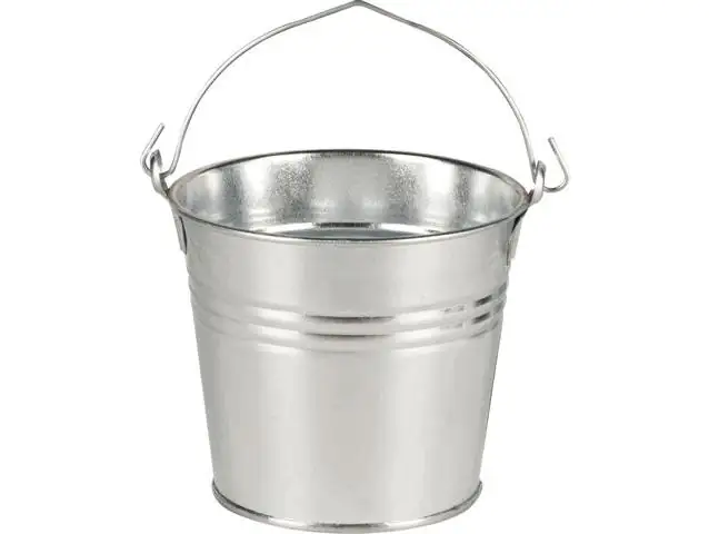 Eimer 1,6 L mit Ösenhenkel Zink