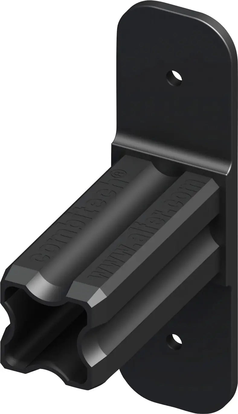 alfer Flansch-Verbinder, 1 Zapfen 23.5 mm 23.5 mm Kunststoff glatt schwarz