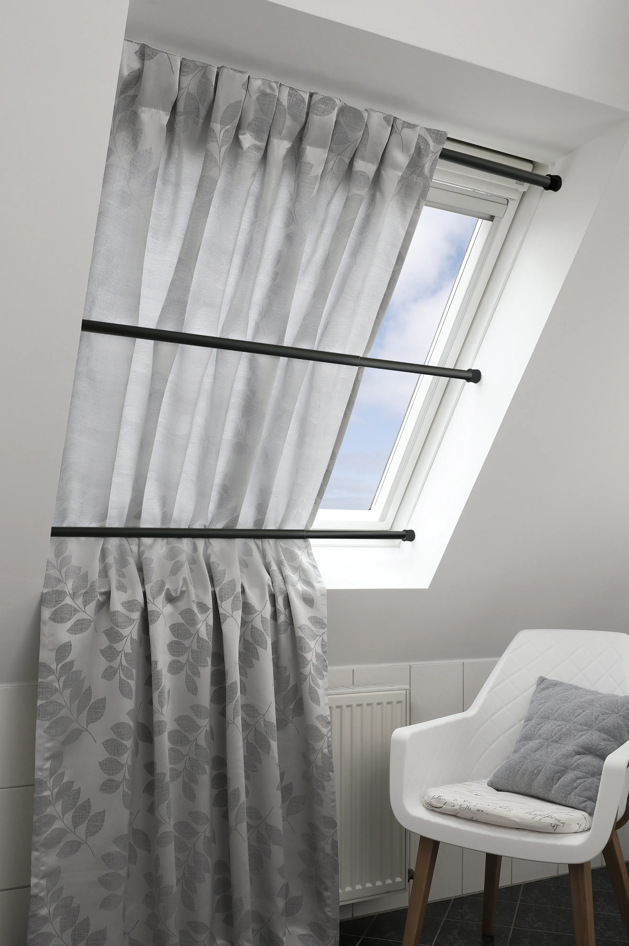 Gardinia Spannstange Ø 23/26 mm Schwarz 60 cm - 100 cm