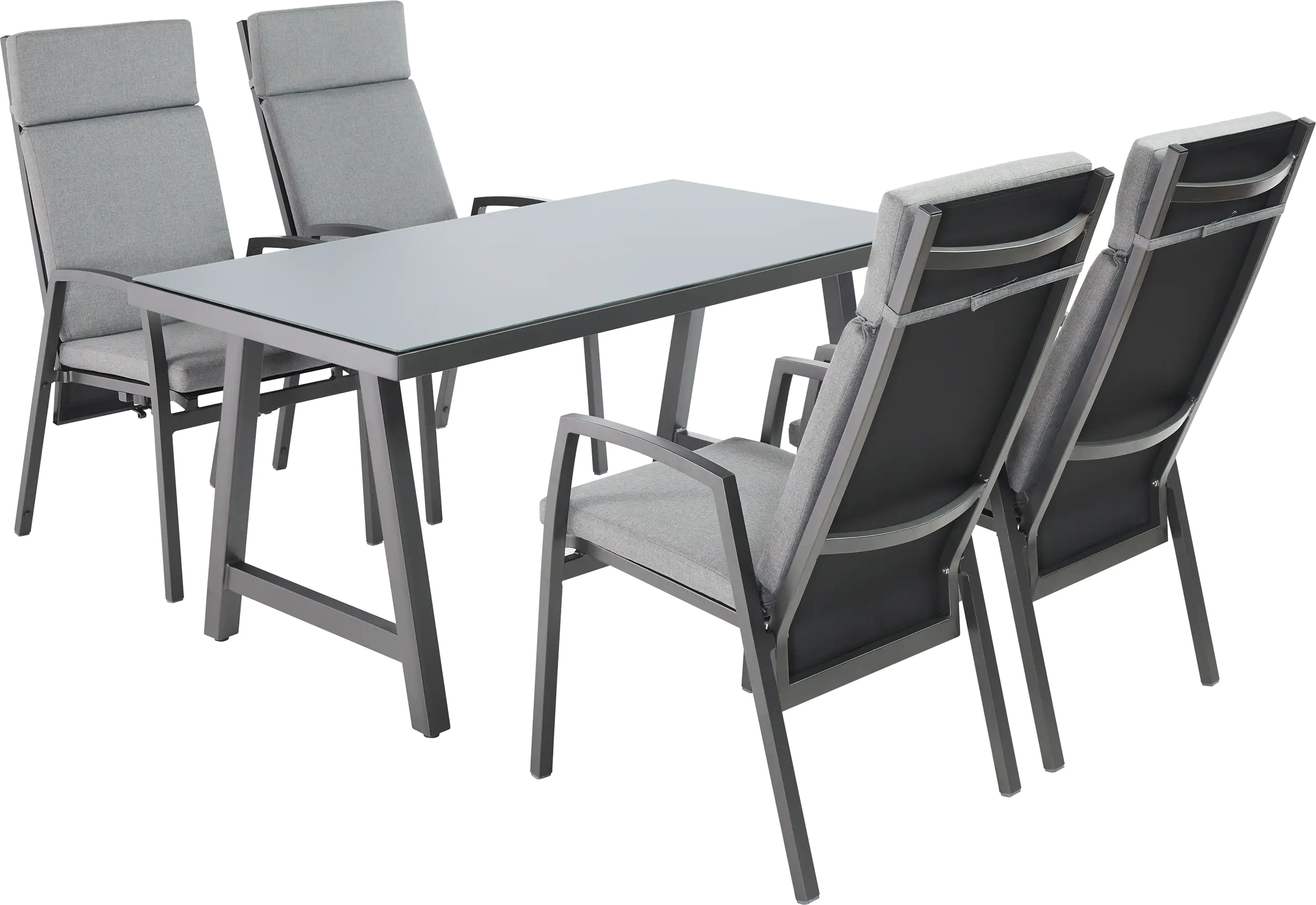 Primaster Aluminium Dining Möbelset Andorra verstellbare Rückenlehne Primaster Aluminium Dining Möbelset Andorra verstellbare Rückenlehne