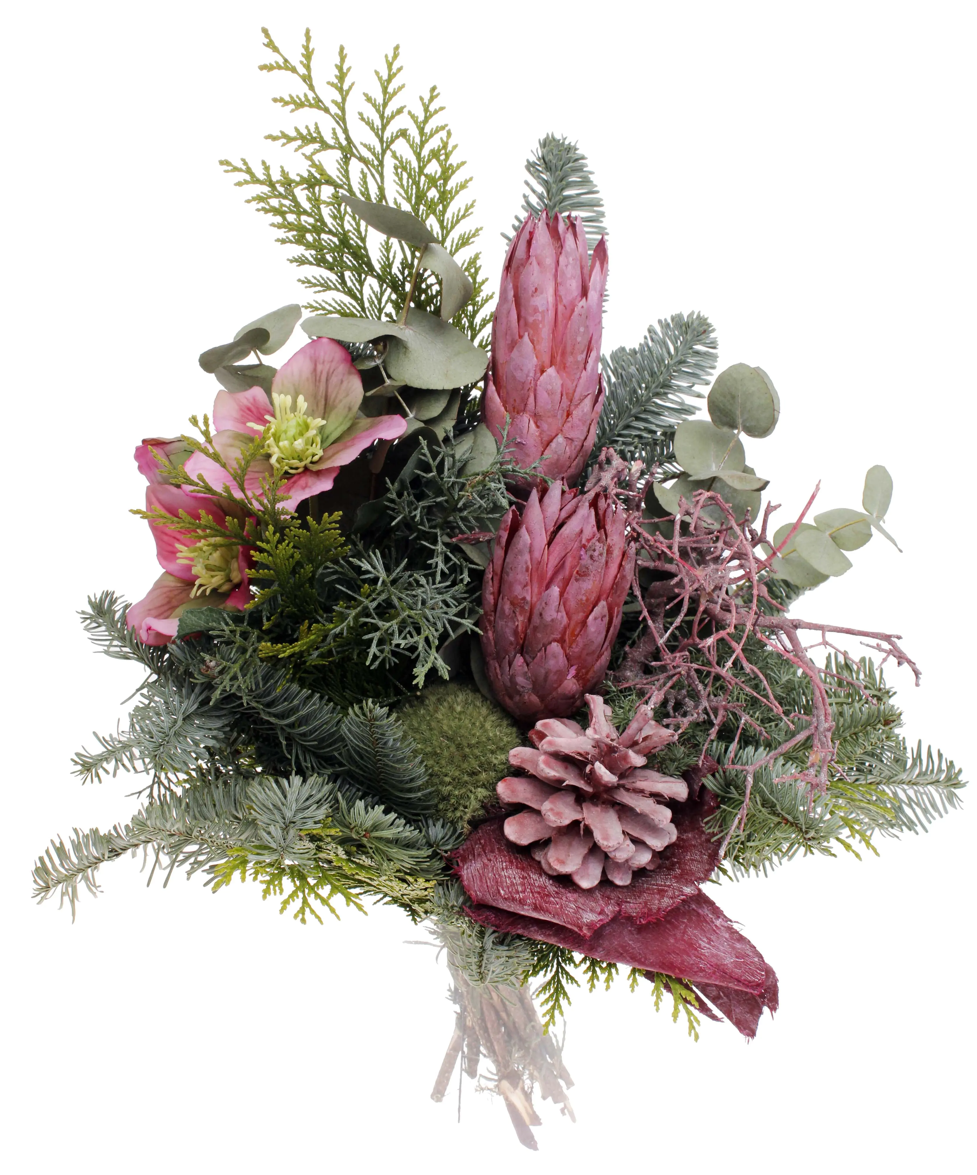 Nobilis Grabvasenstrauß mit Repens peonia 