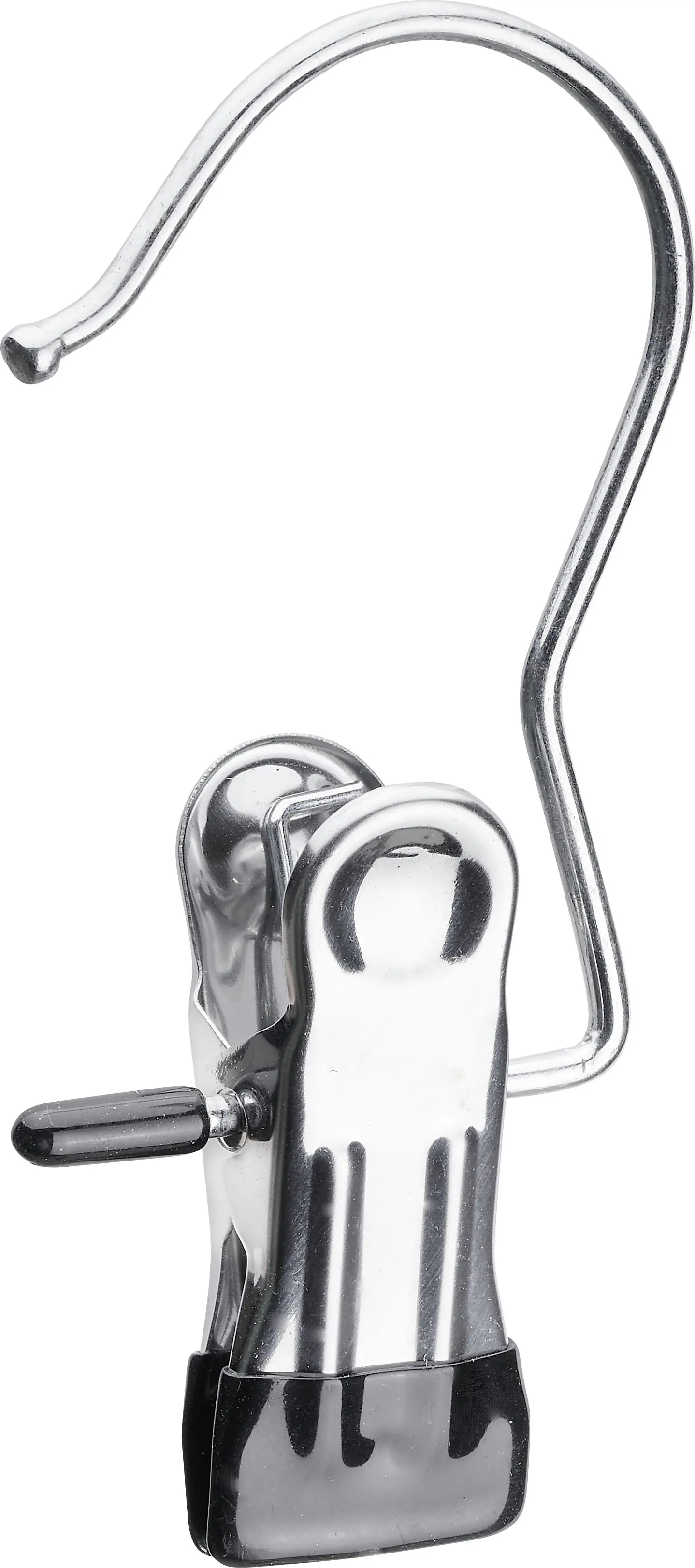 Hettich Kleiderhaken mit Klemme Stahl Ø 3,8 cm schwarz - 2 Stück