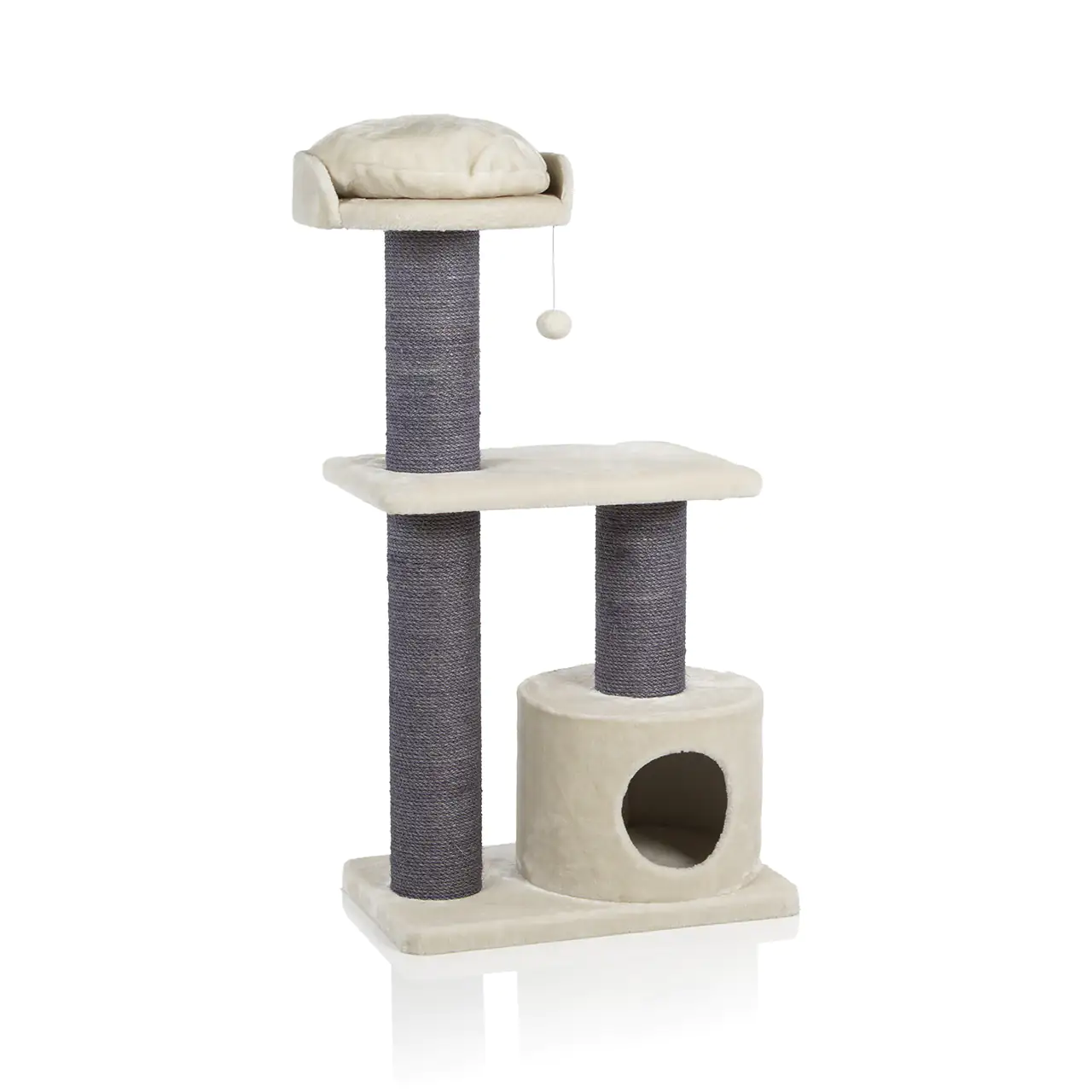4038374116153 CanadianCat Kratzbaum Maine Coon 120 H 120 cm beige