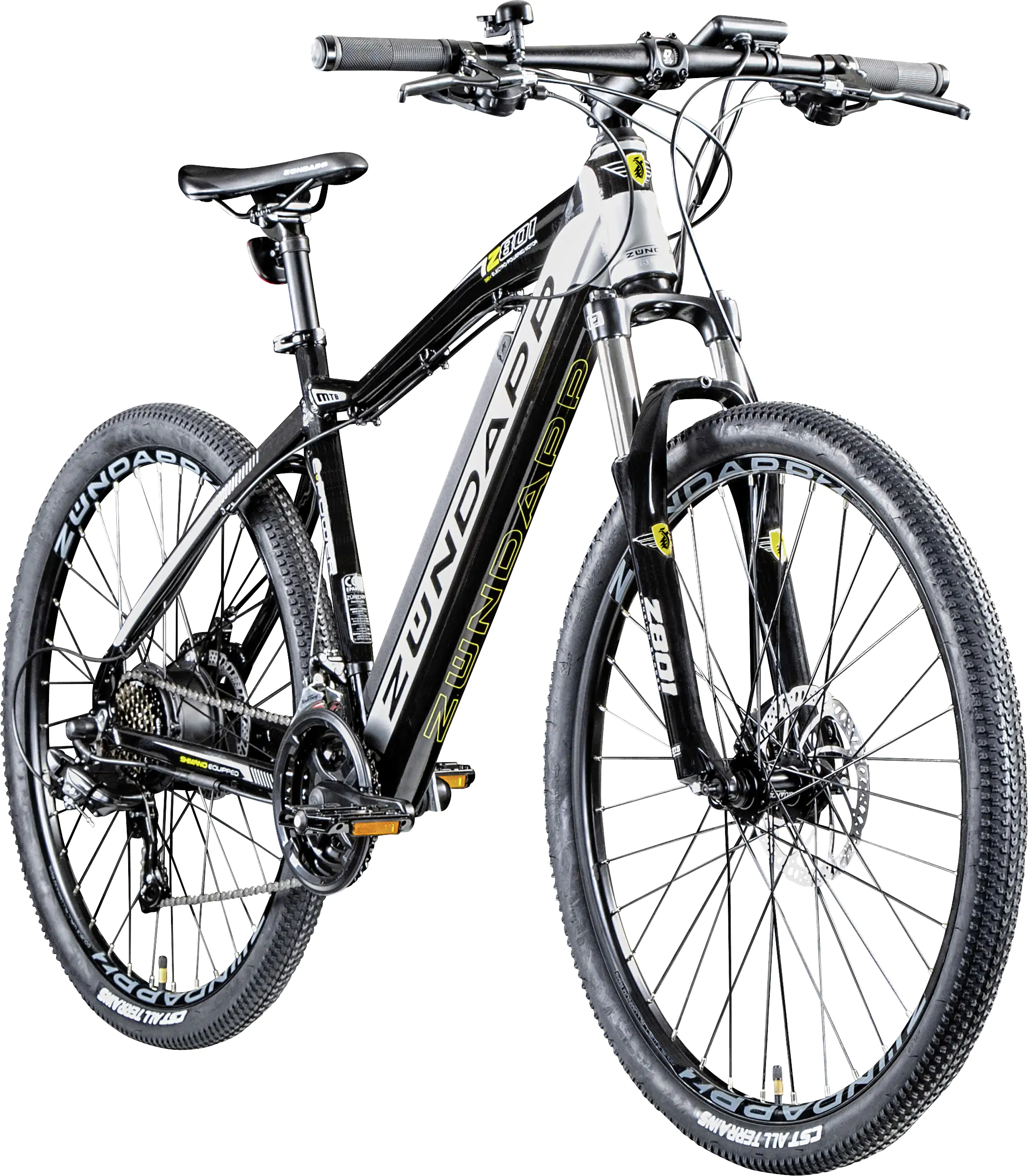 Zündapp E-Bike MTB Z801 27,5 Zoll 21-Gang 418 Wh silber
