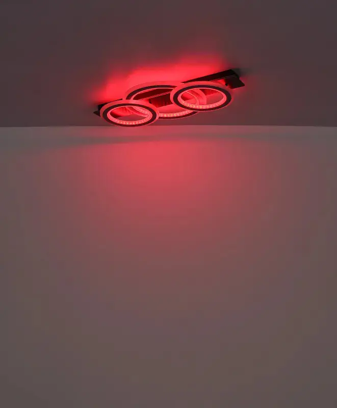 Globo Deckenleuchte Jayden 73 x 37 cm L x B schwarz CCT