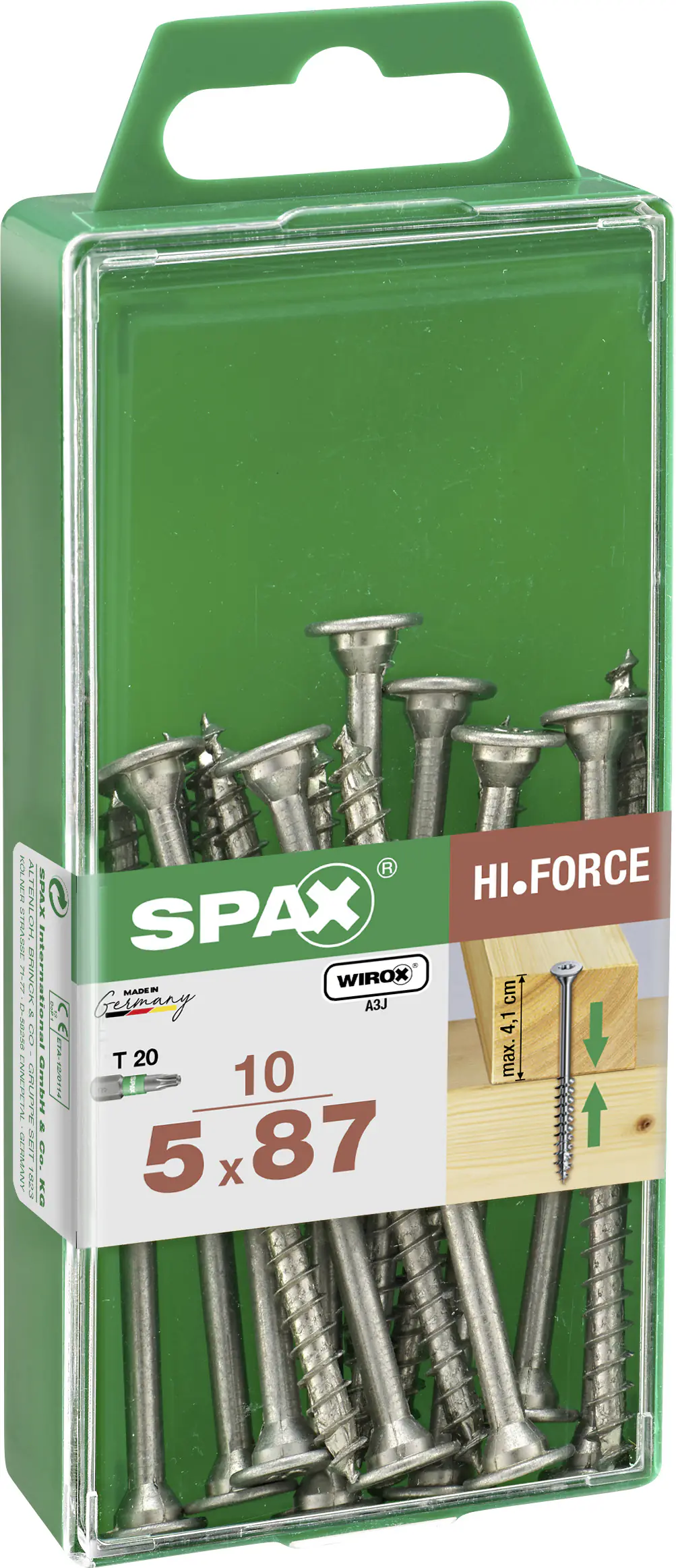 Spax Universalschrauben 5.0 x 77 mm TX 20 - 15 Stk.