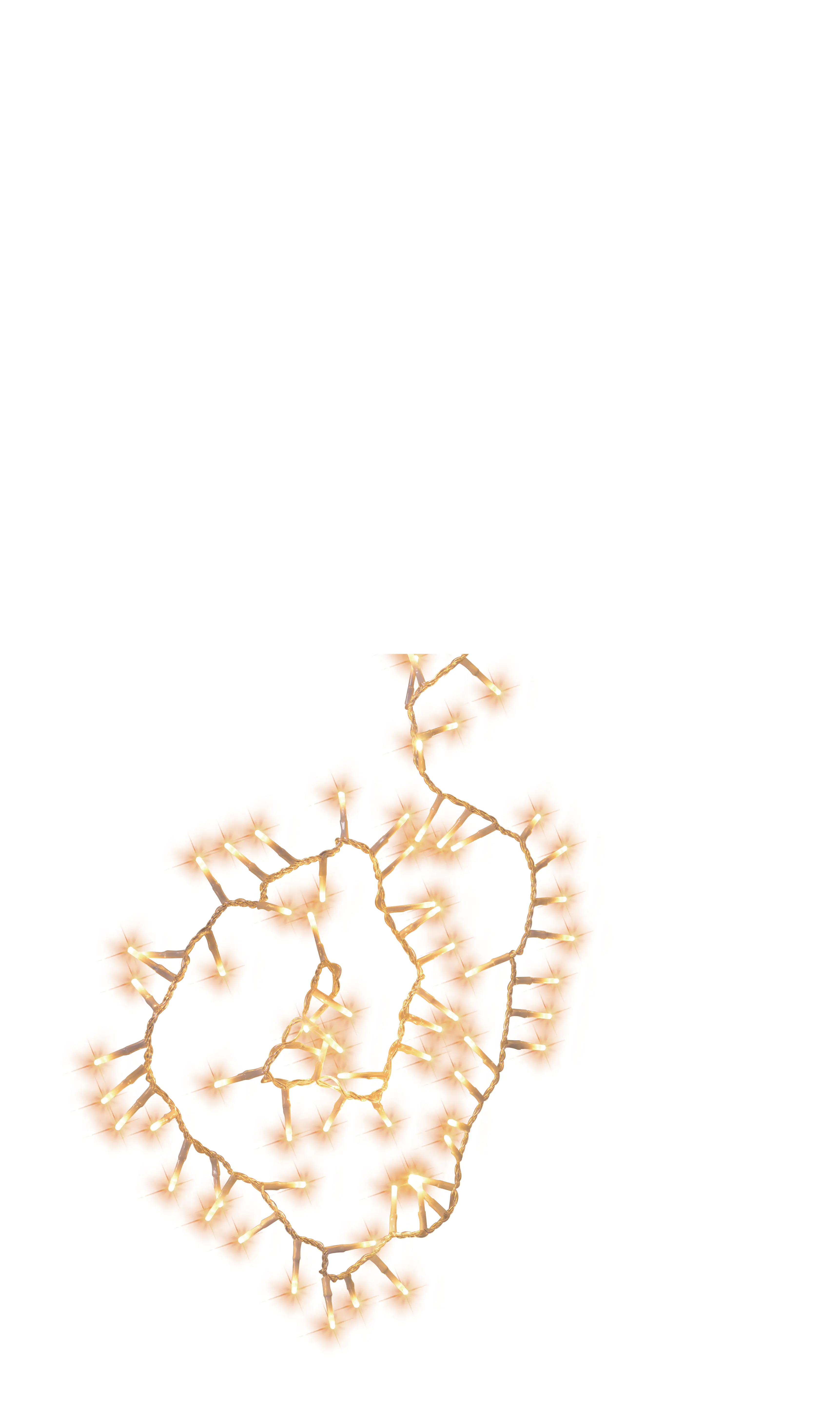 TrendLine LED-Lichterkette Premium Außen 10,7 m warmweiß-transparent mit Timer, Dimmer