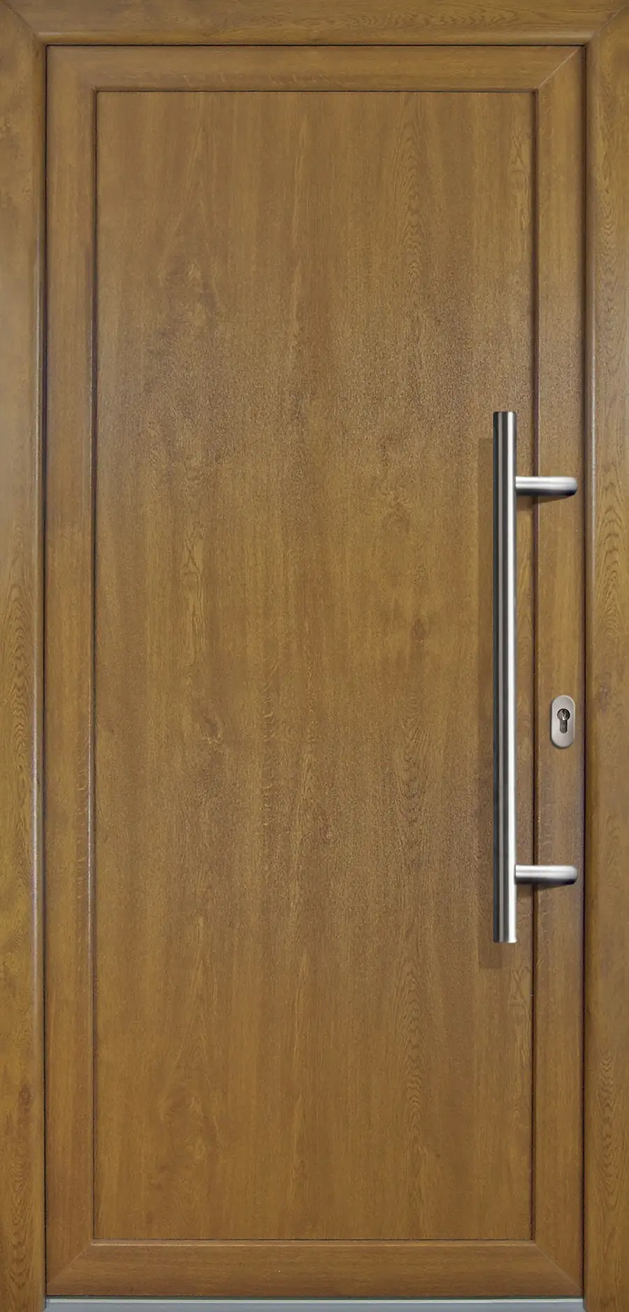 4060691164890 Meeth Haustür Signum PVC Exclusiv PVC Modell 01 88 x 208 cm, DIN rechts, Golden Oak