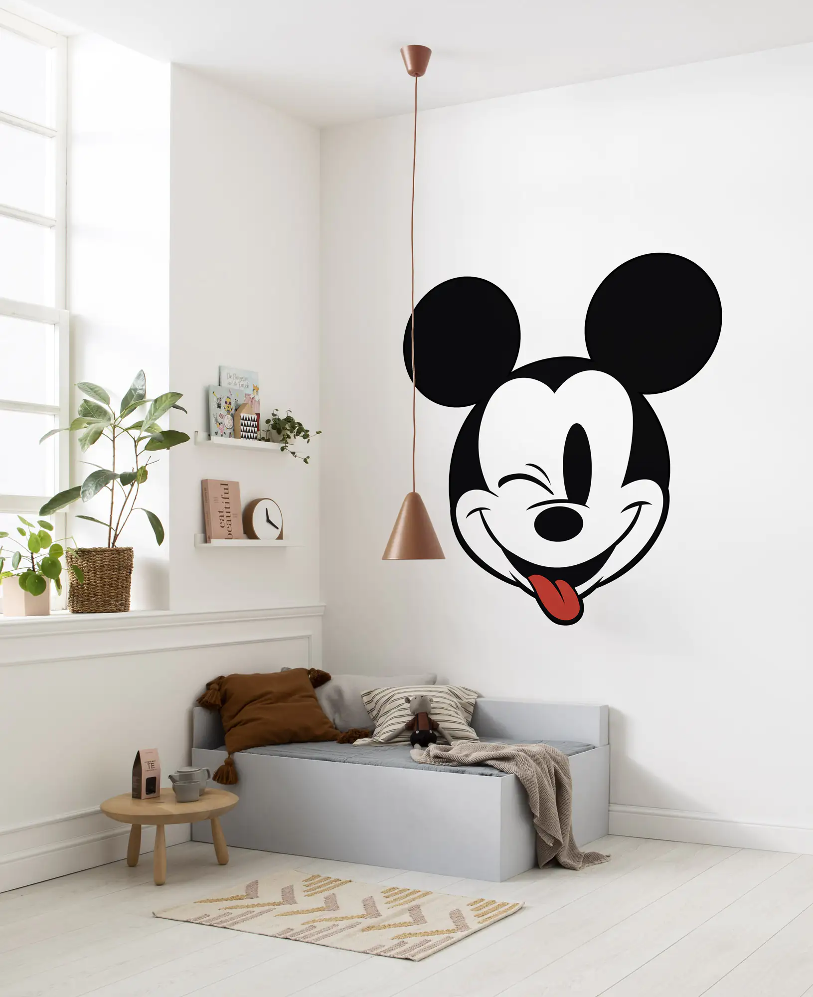 4055065180576_1 Komar Vlies Fototapete Dot Mickey Head Optimis Ø 128 cm, selbstklebend
