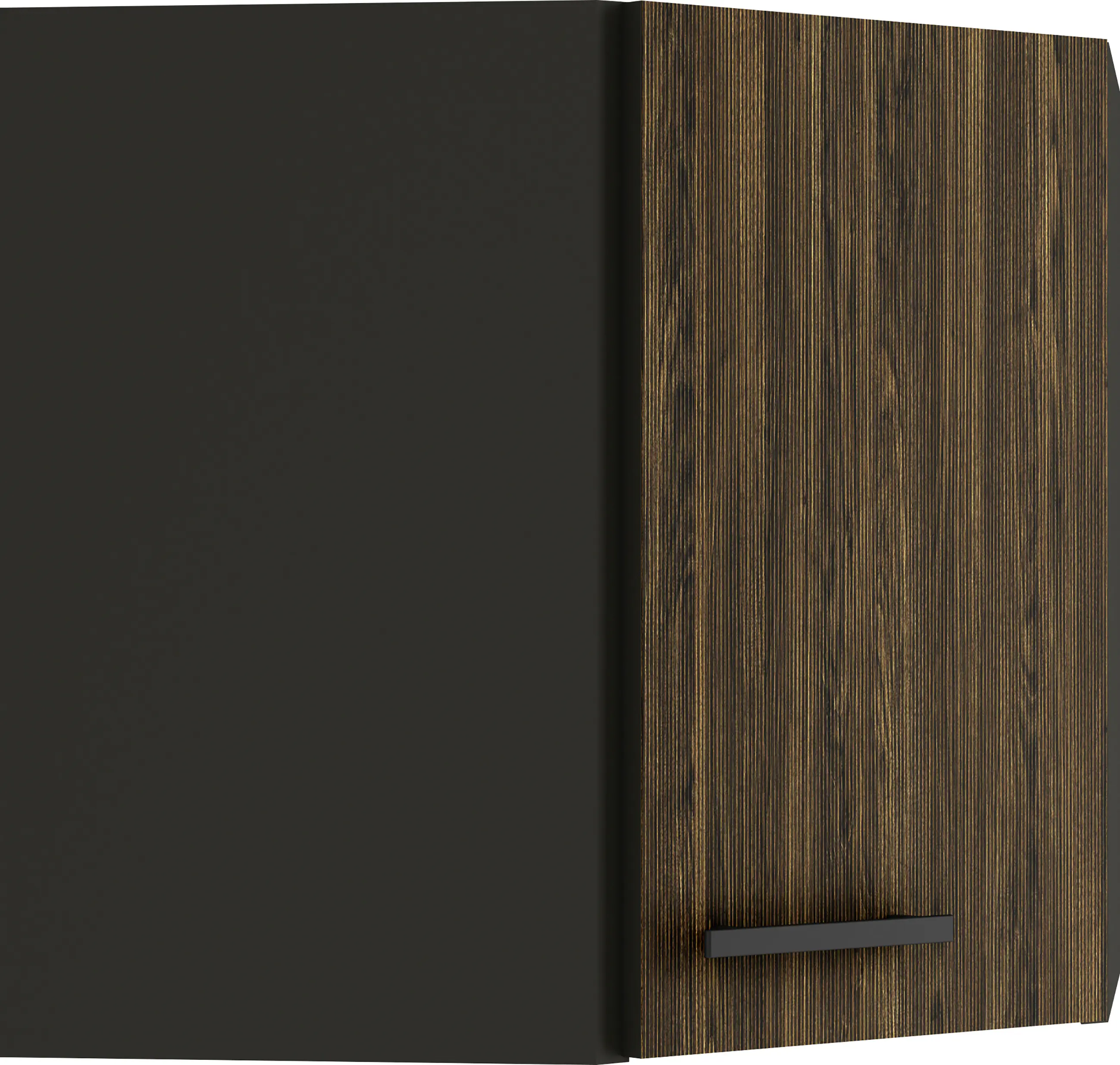 Optifit Eckoberschrank Rimini 409 nussbaum/anthrazit 60 cm