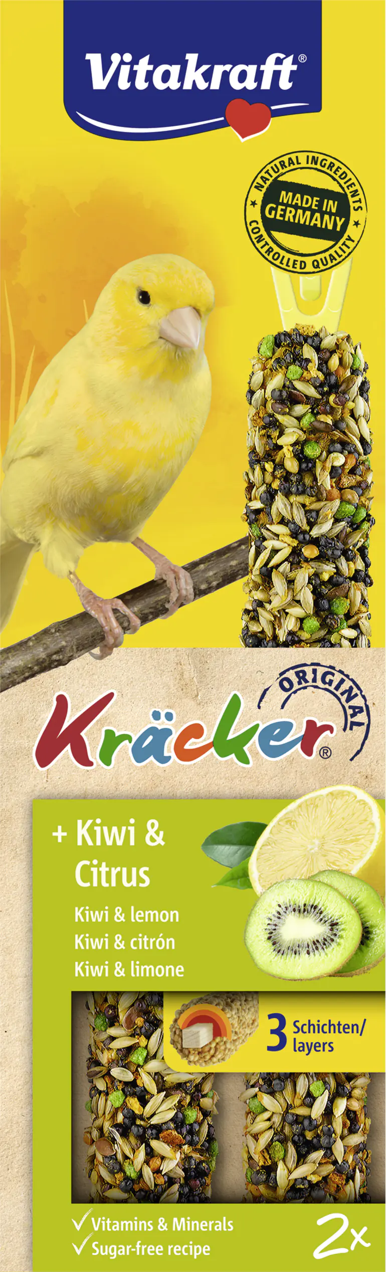 Vitakraft Kräcker® Kiwi & Citrus 2 Stück Vitakraft Kräcker® Kiwi & Citrus 2 Stück