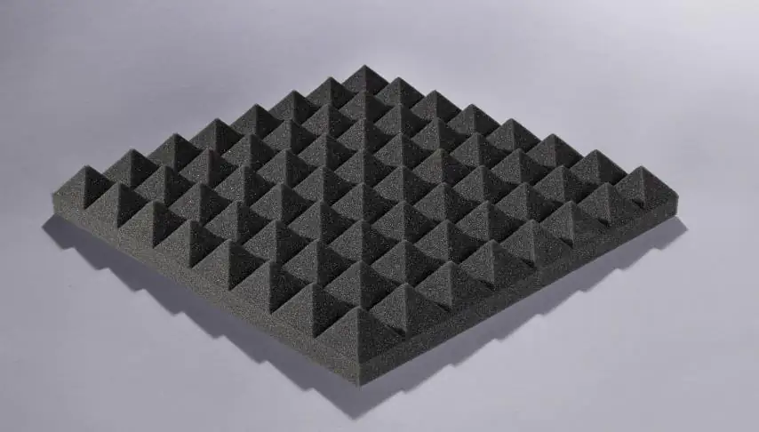 Akupur Akustik-Schaumstoff Pyramidenplatte 40 x 40 x 3 cm