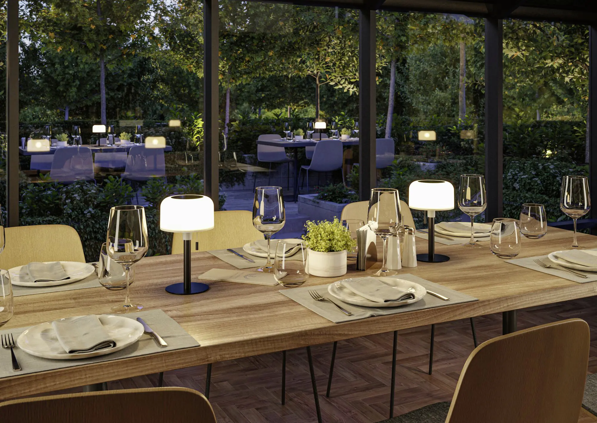 Paulmann Solar-Akku-Tischleuchte Bartja schwarz 24 cm warmweiß