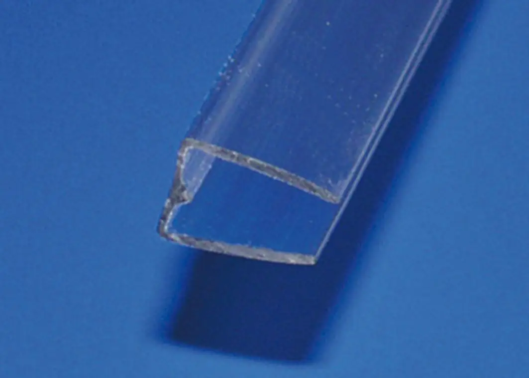 Gutta Polycarbonat U-Profil 98 cm 16 mm klar