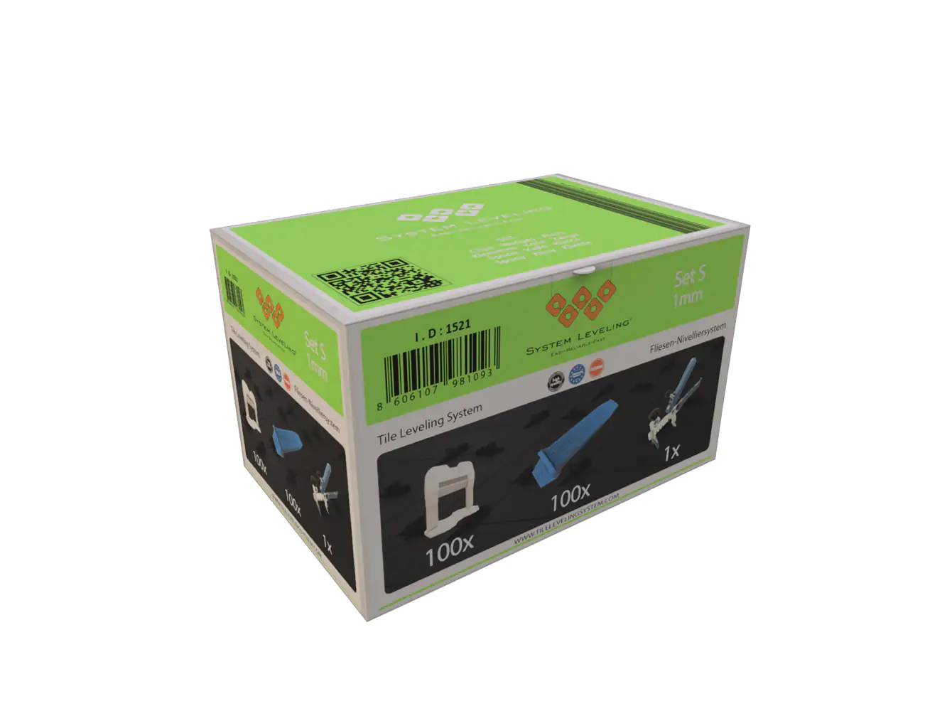 System Leveling Fliesen-Nivelliersystem Set S Starterset S