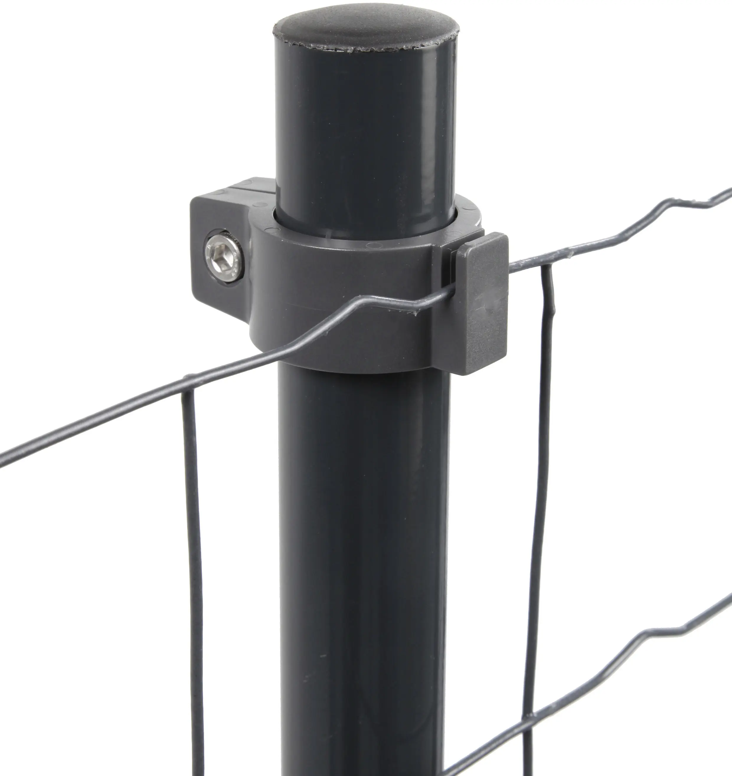 Floraworld Zaunschelle mit Drahthalter Ø 3,4 cm anthrazit - 3 Stk.