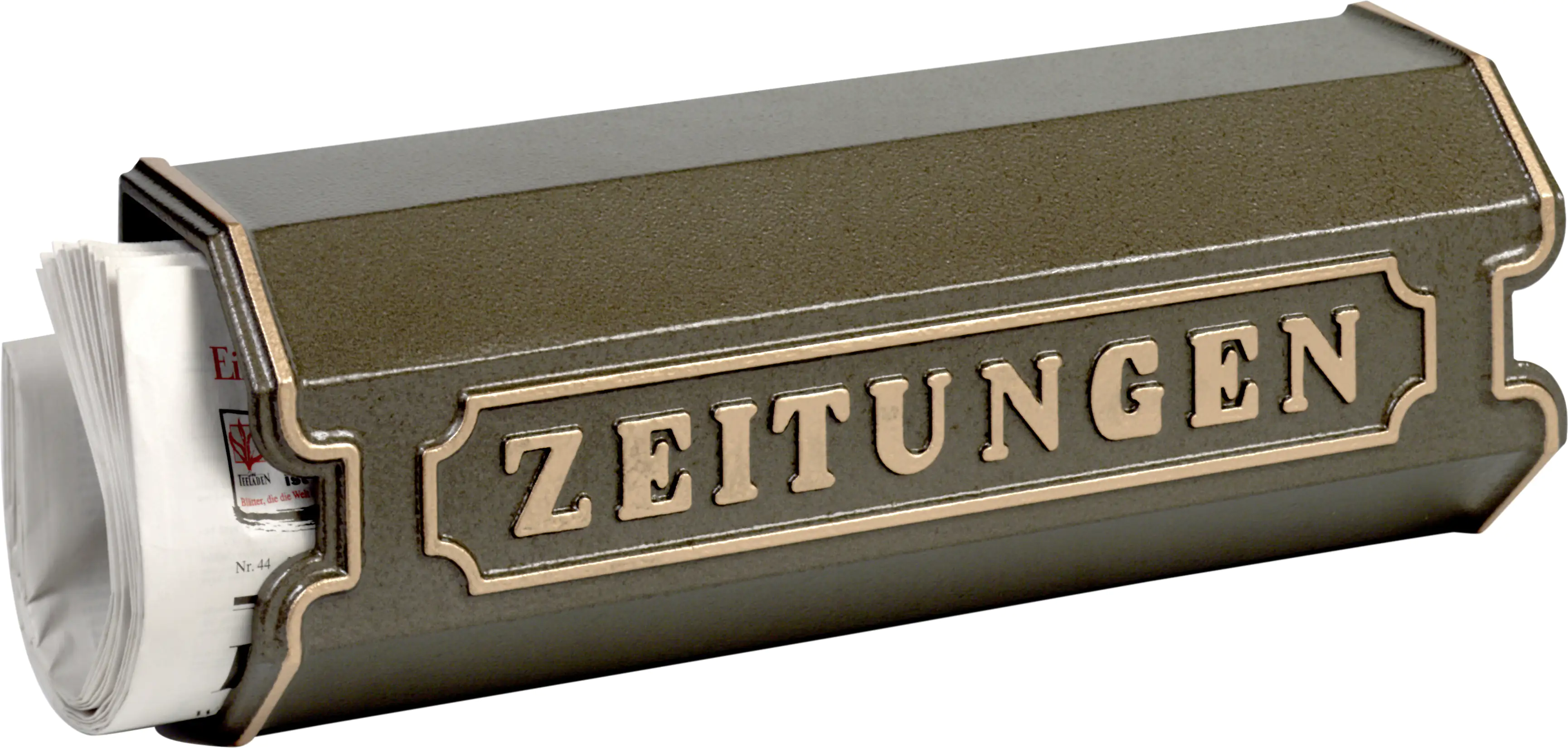 Burg Wächter Zeitungsbox 1890 bronze 150 x 420 x 112 mm